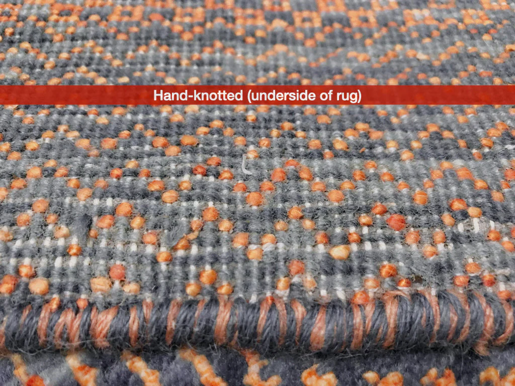Durva Grass Design (10'01"x14'03") copper/blue-gray - Image 8