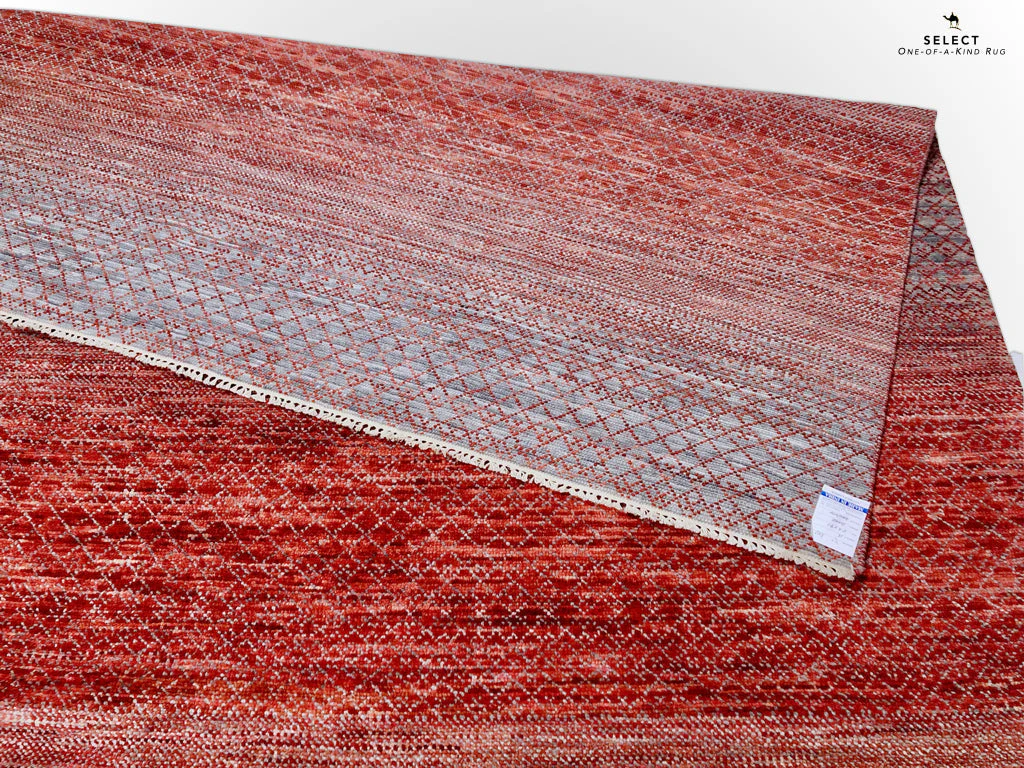 Durva/Grass Design (9'01"x11'06") red/gray - Image 6