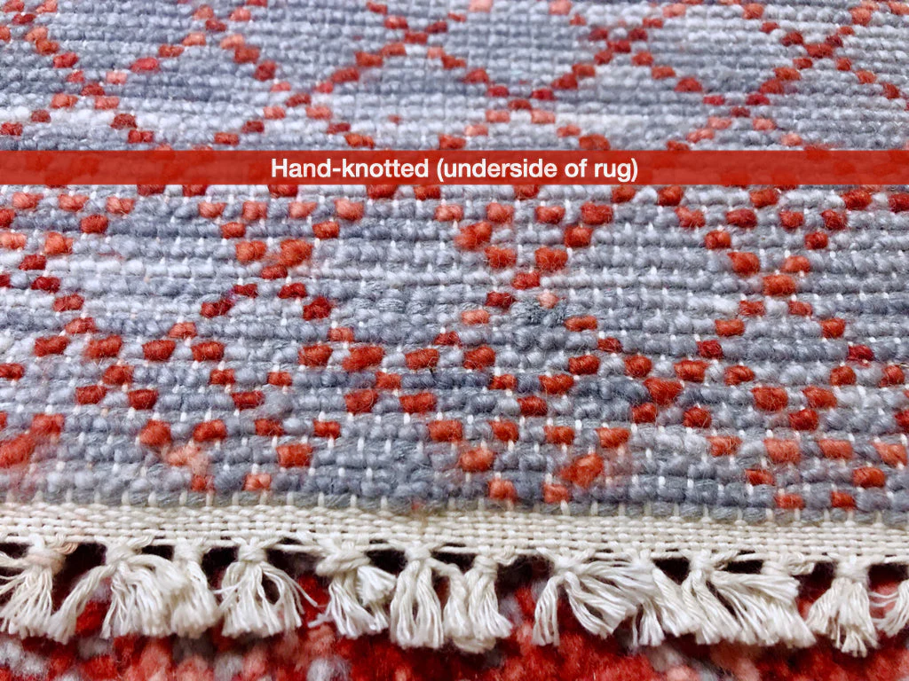 Durva/Grass Design (9'01"x11'06") red/gray - Image 7