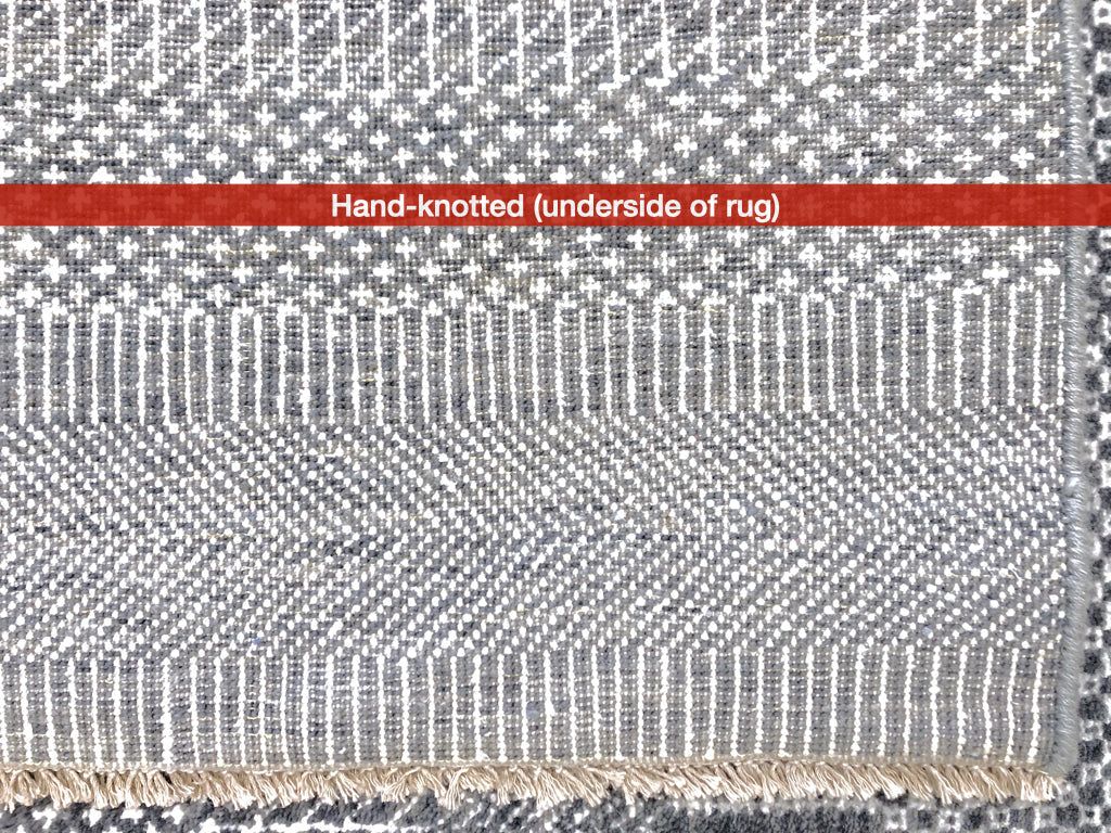 Durva - Grass Design (9'11"x14'00") gray/silver - Image 6
