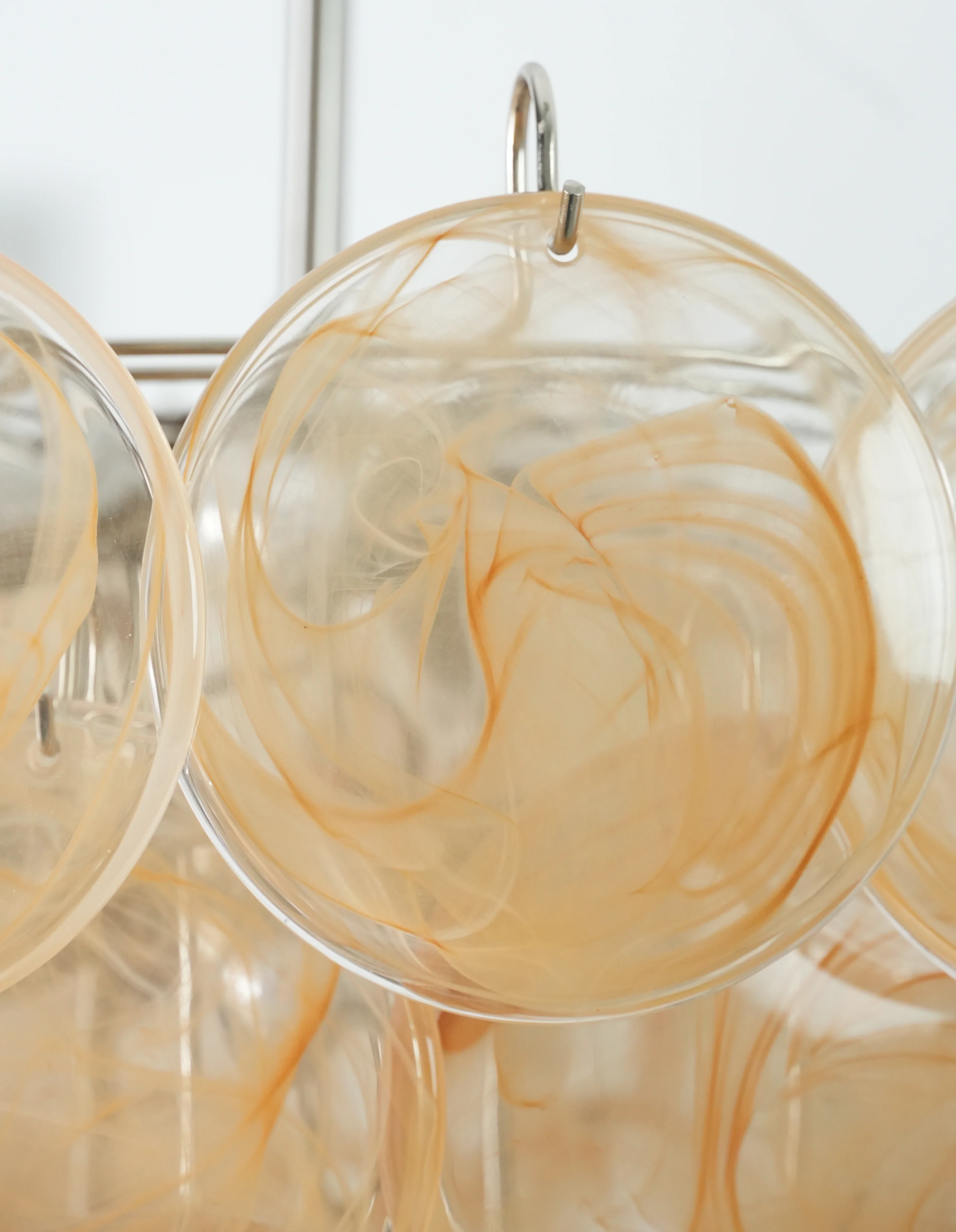 Elegant Gold Murano Disc Chandelier - Image 20