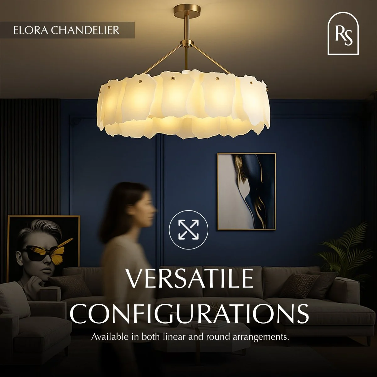 Elora Alabaster Chandelier - Image 16