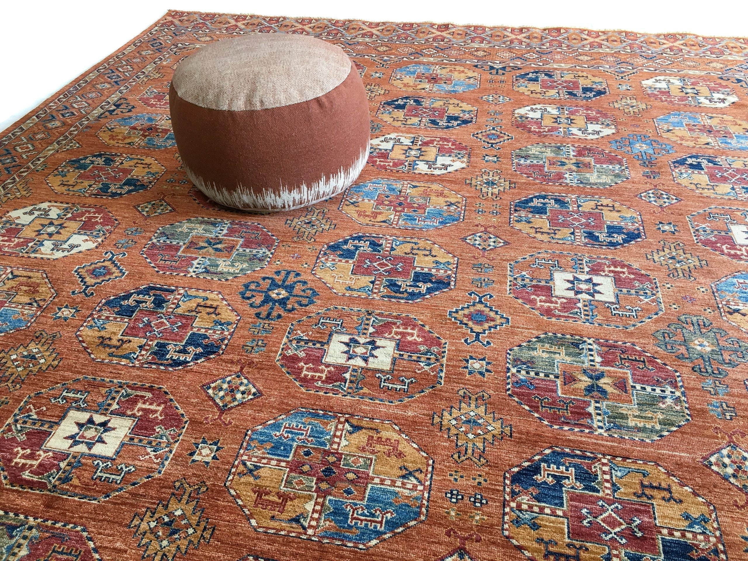 Ersari Bokhara (8'10"x12'04") rust - Image 7