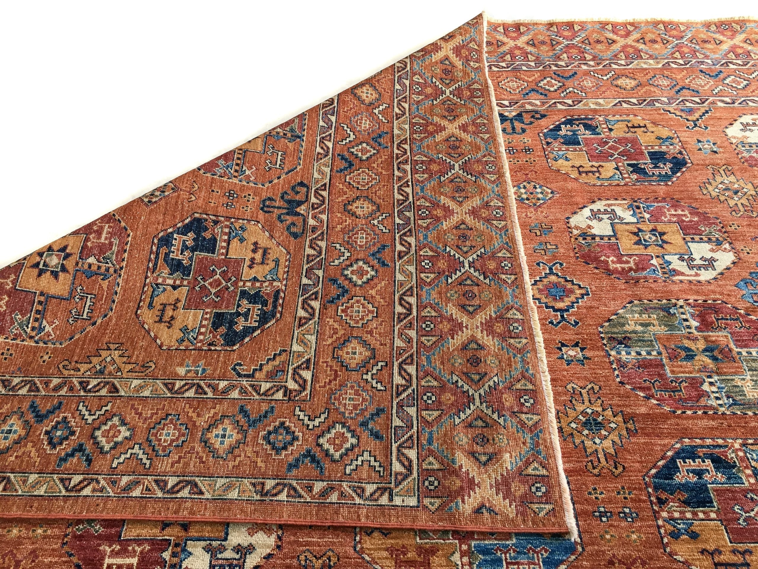 Ersari Bokhara (8'10"x12'04") rust - Image 8
