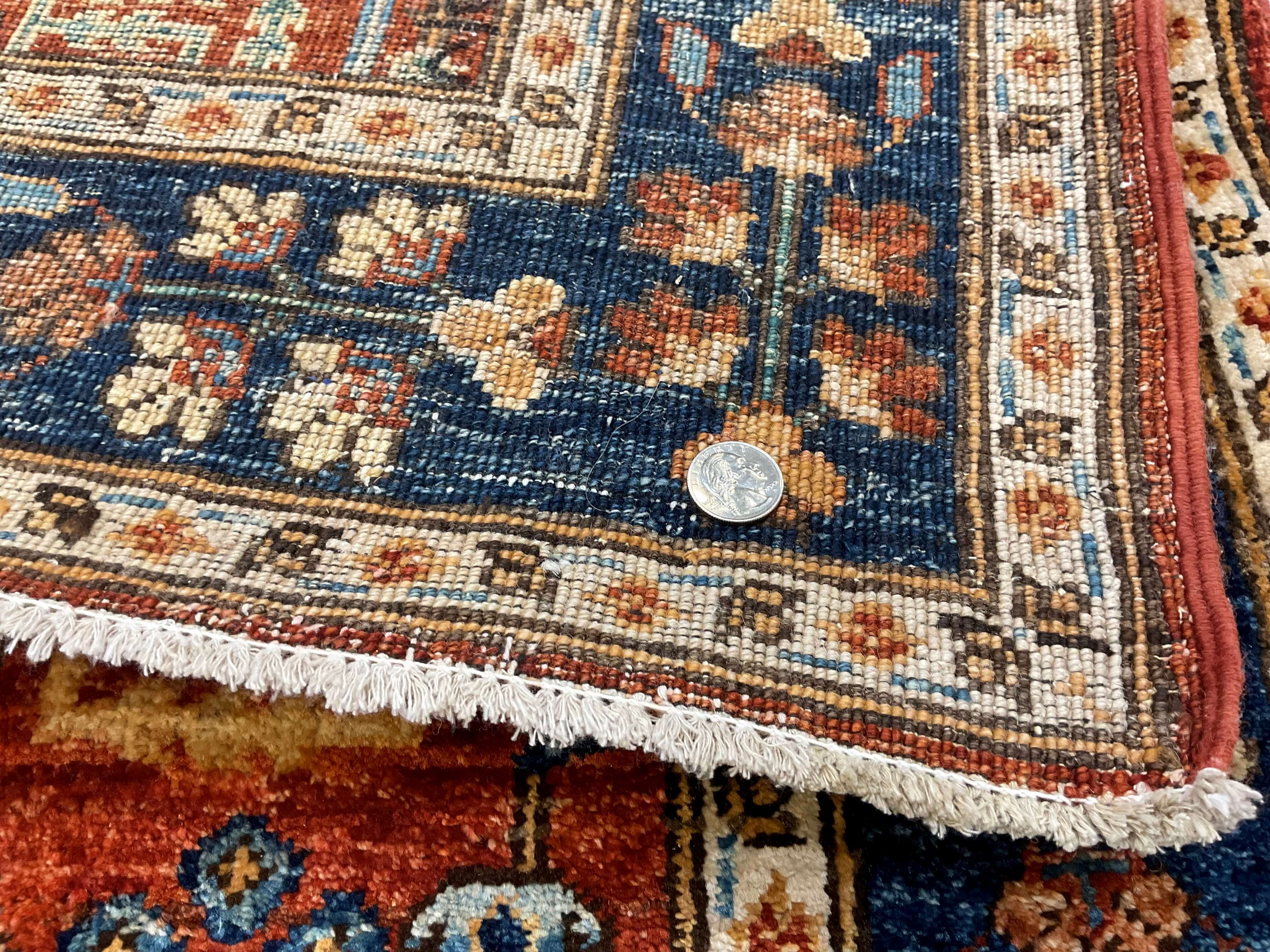 Espalier (2'08"x13' Runner) rust/navy - Image 8