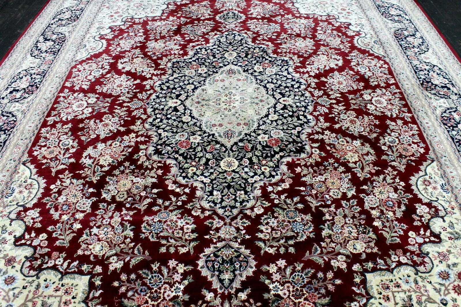 Exquisite Mint Hand-Knotted Peshawar Oriental Wool Rug – 9' x 12' - Image 2