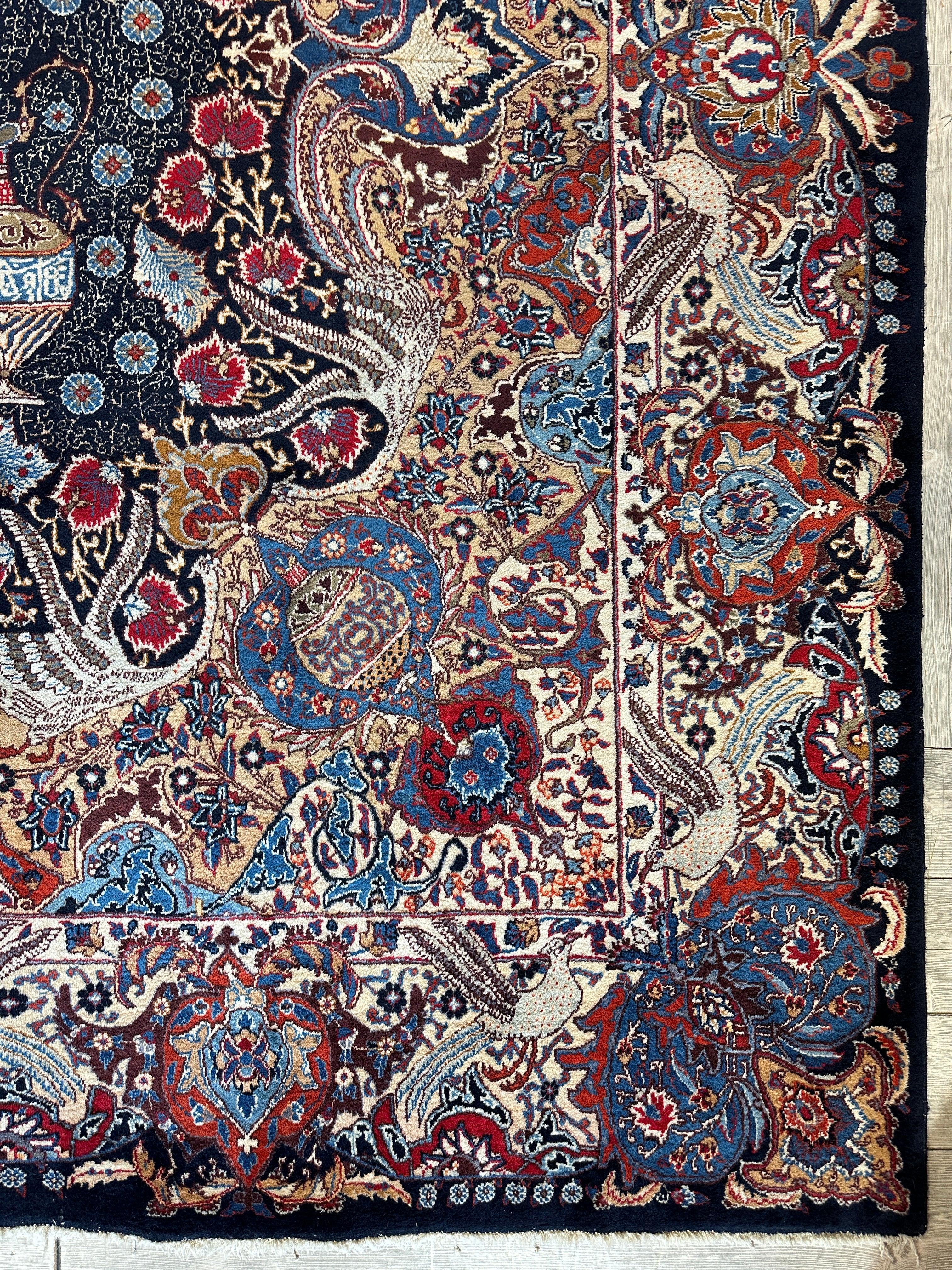 Exquisite Persian Kashmar Rug 9’11” x 13’3” - Image 11