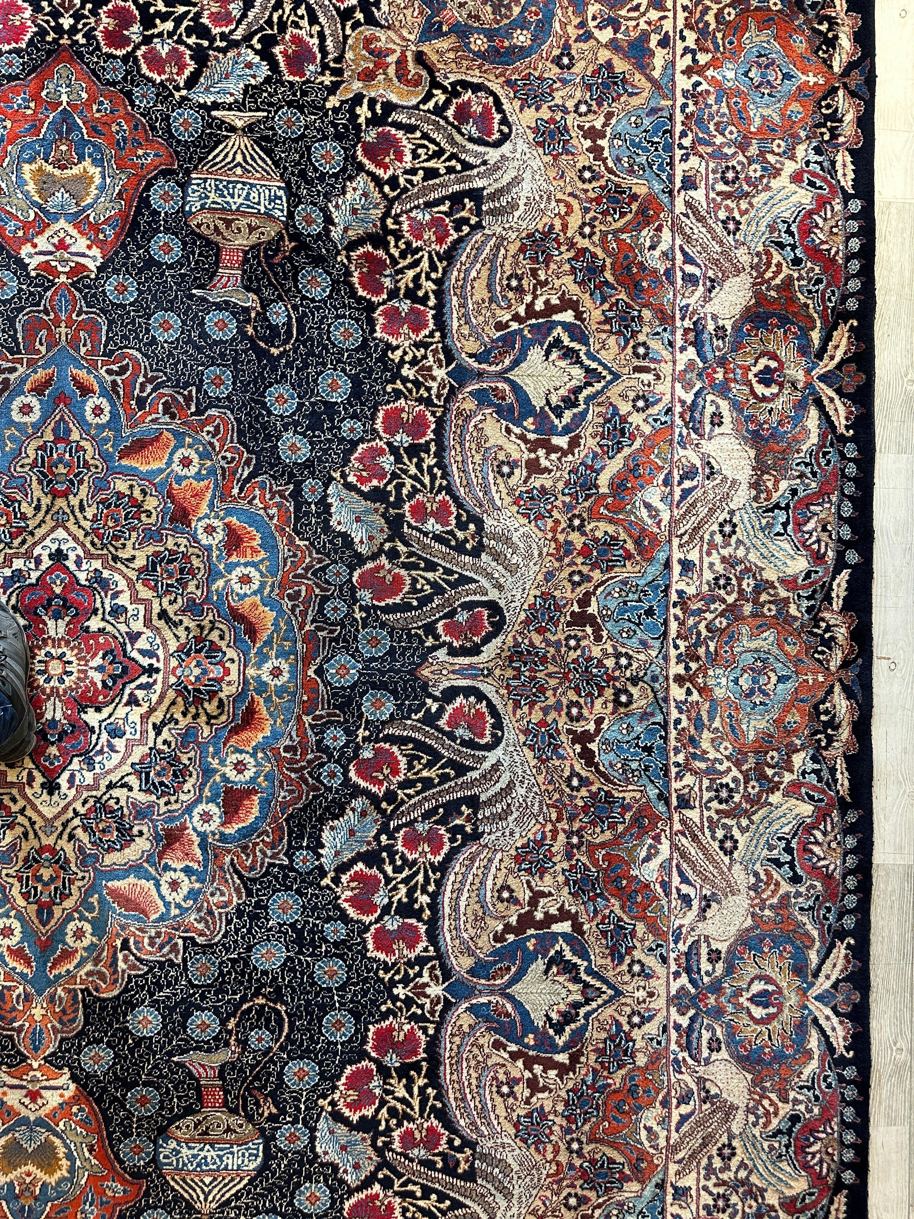 Exquisite Persian Kashmar Rug 9’11” x 13’3” - Image 13