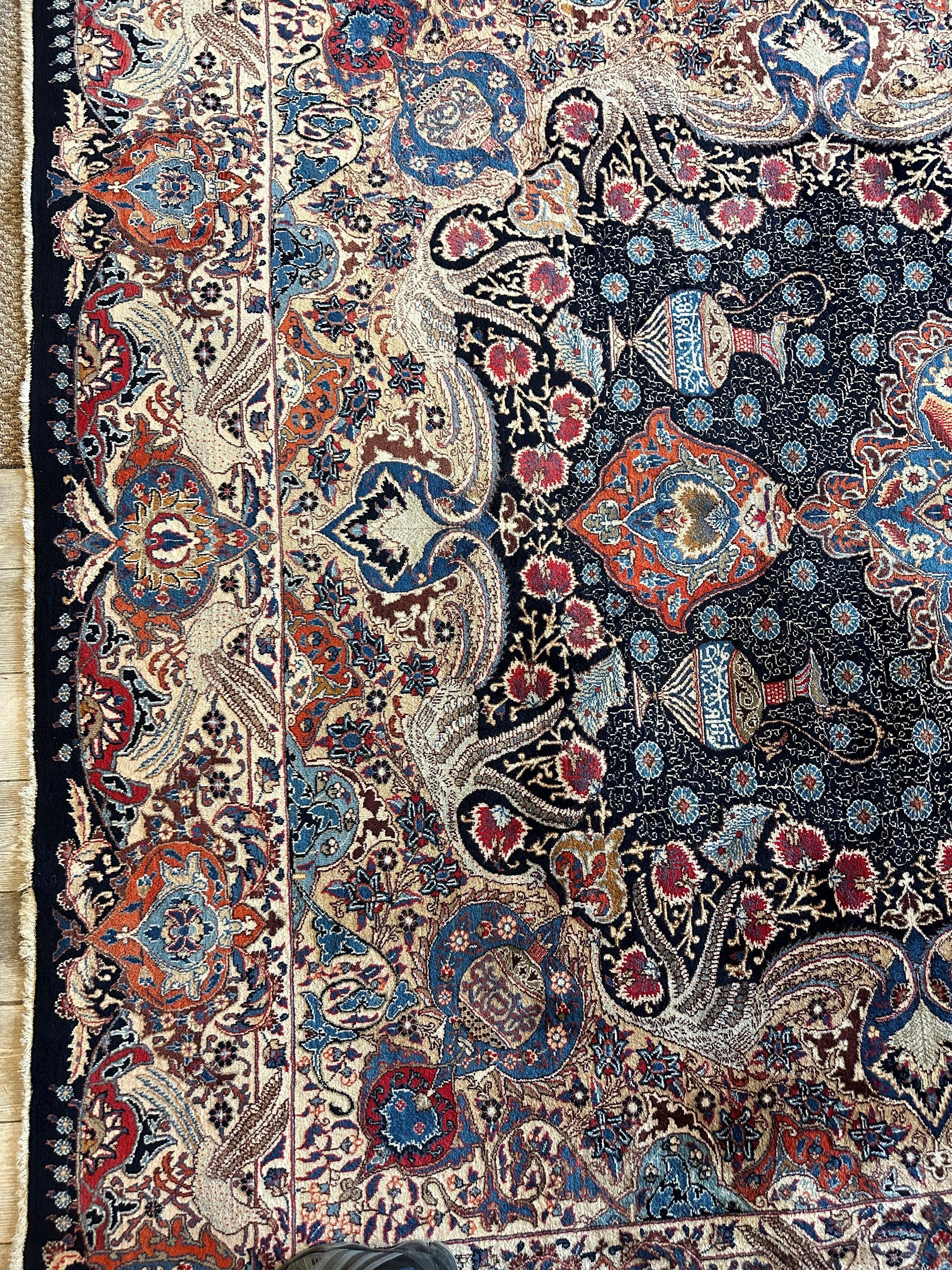 Exquisite Persian Kashmar Rug 9’11” x 13’3” - Image 15