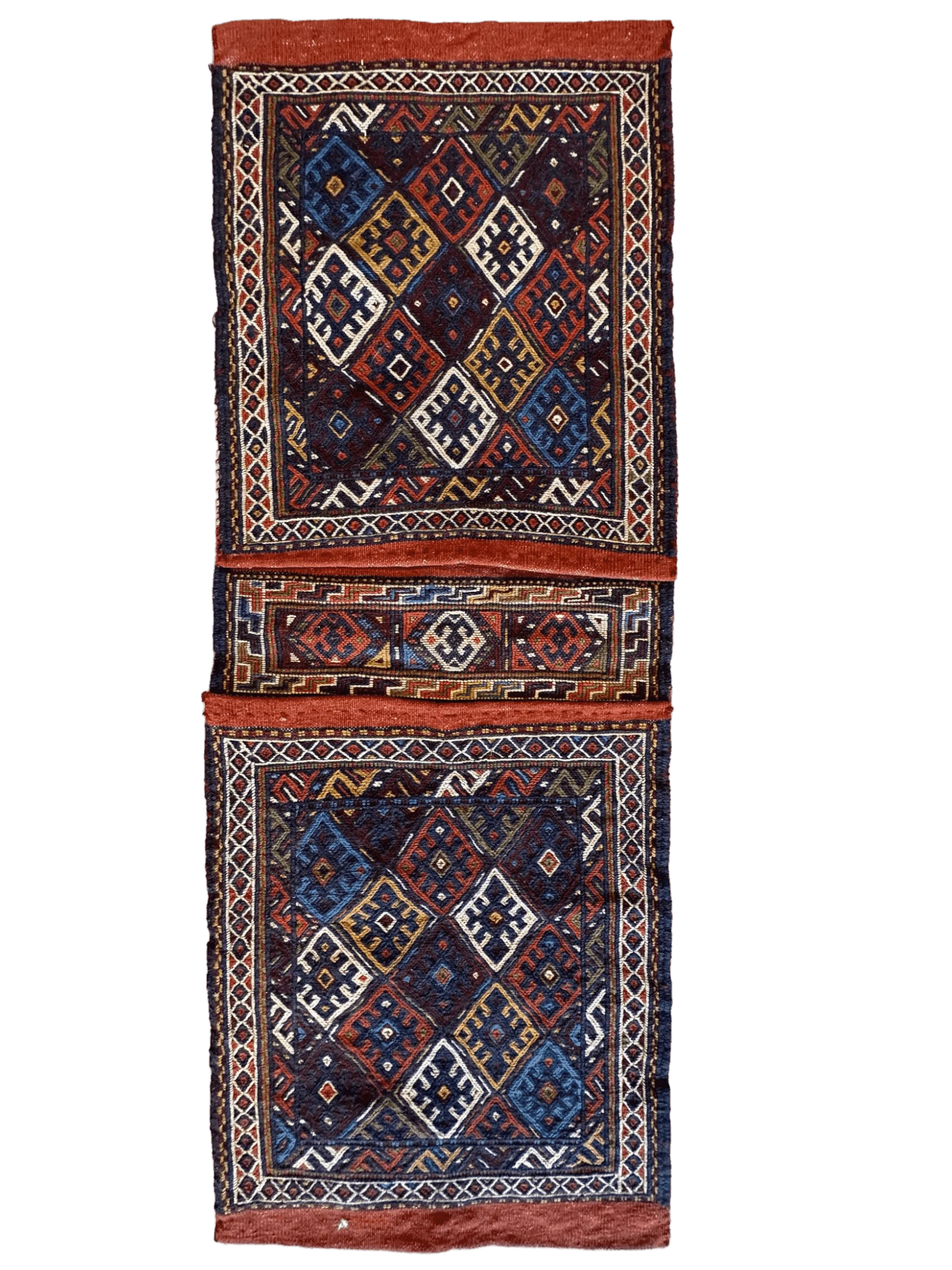 Exquisite Persian Qashqai Nomadic Vintage Khorjin ‘Saddle bag’ - Image 2
