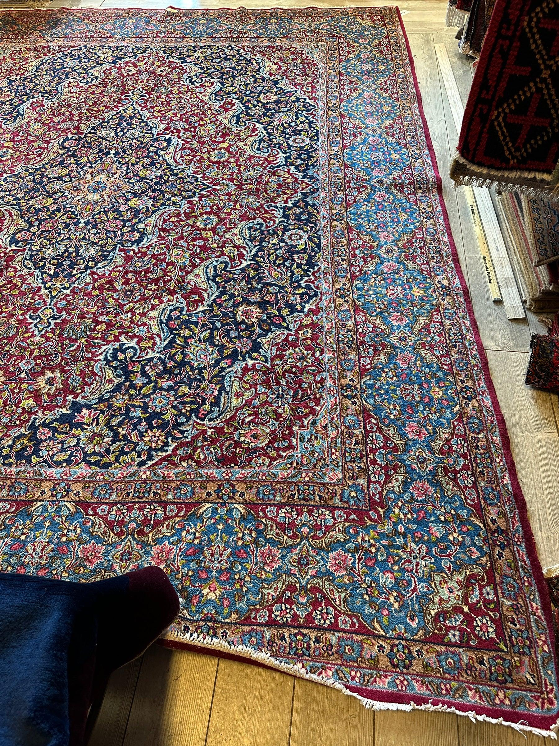 Exquisite Persian Vintage Medalian Rug 10 x 13 - Image 7