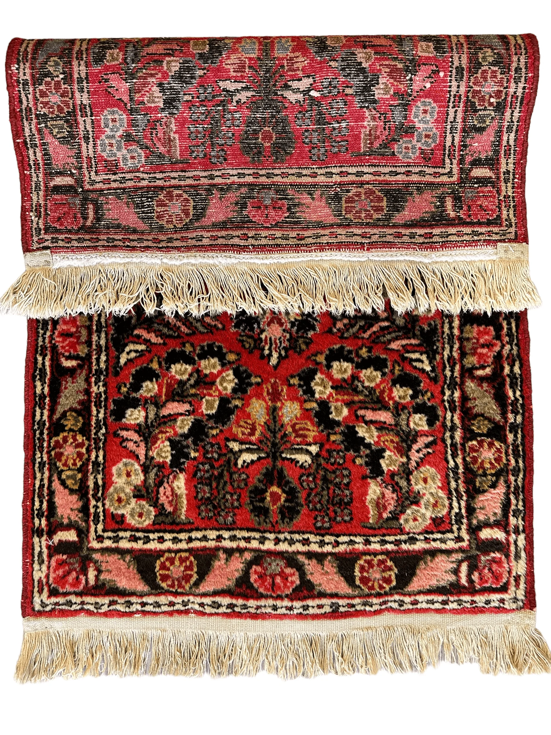 Exquisite Small Sarouk Rug 1'10''x3 Ft - Image 4