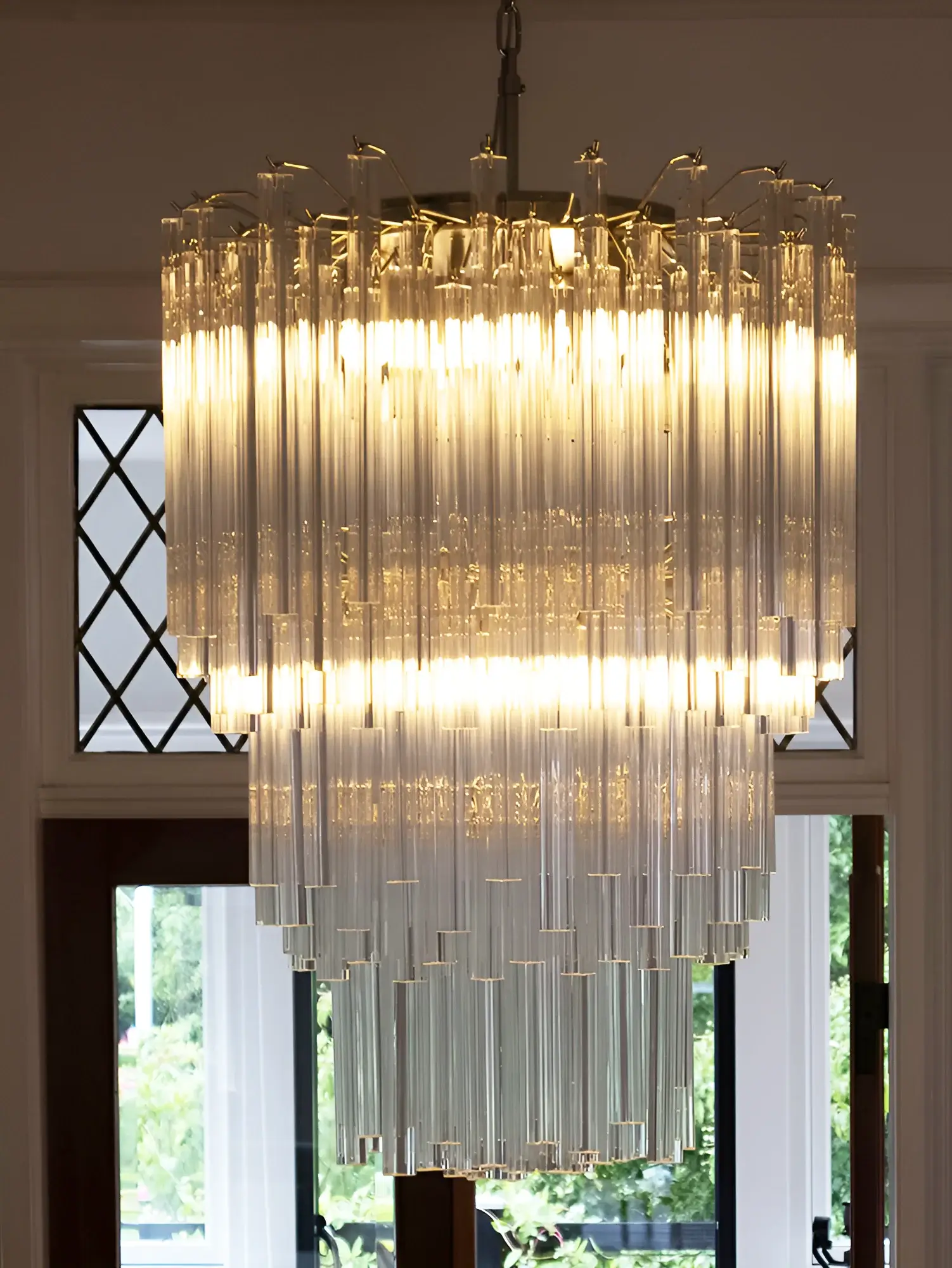 Fantastic Murano Prisms Transparent Chandelier - Image 11