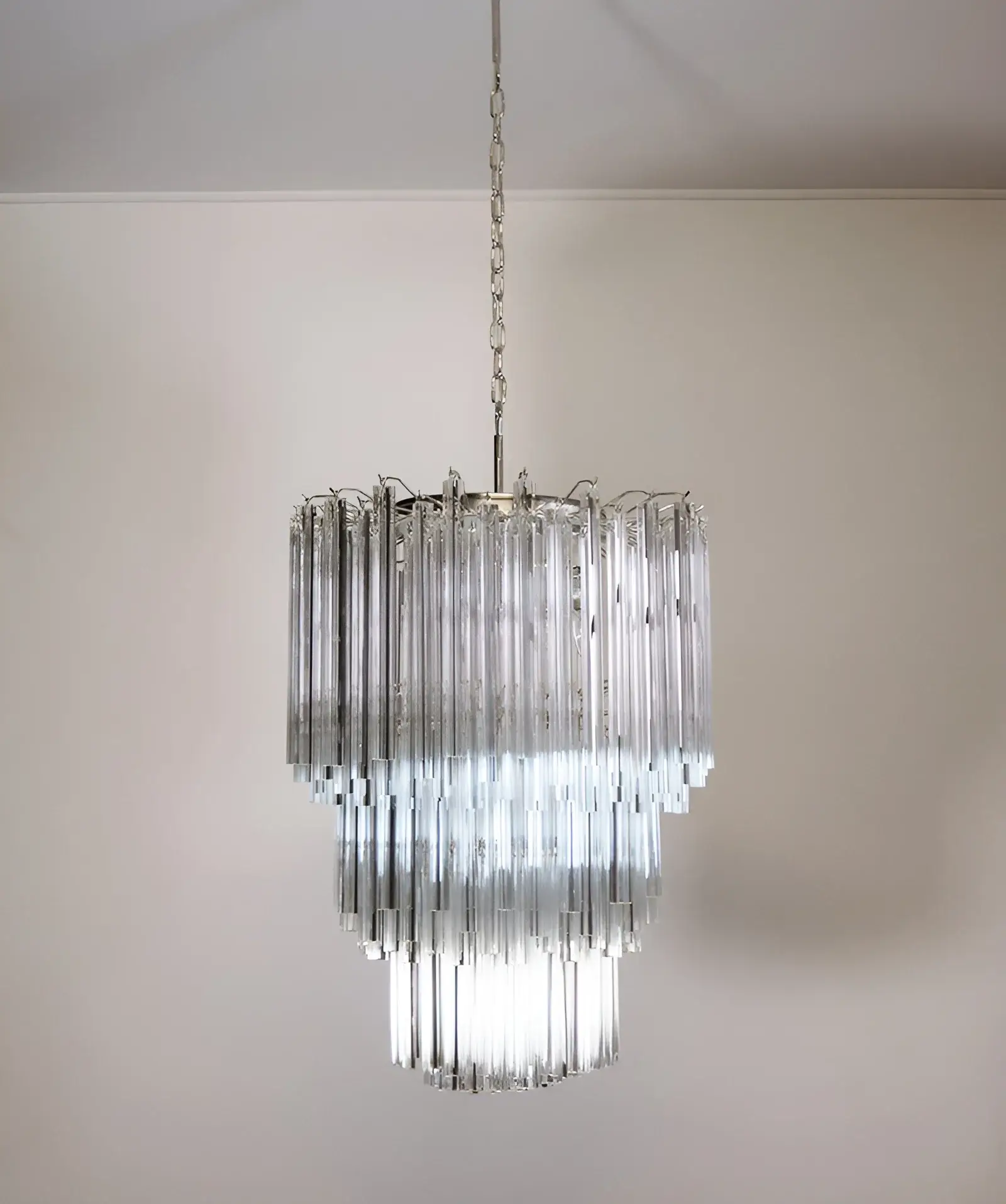Fantastic Murano Prisms Transparent Chandelier - Image 16