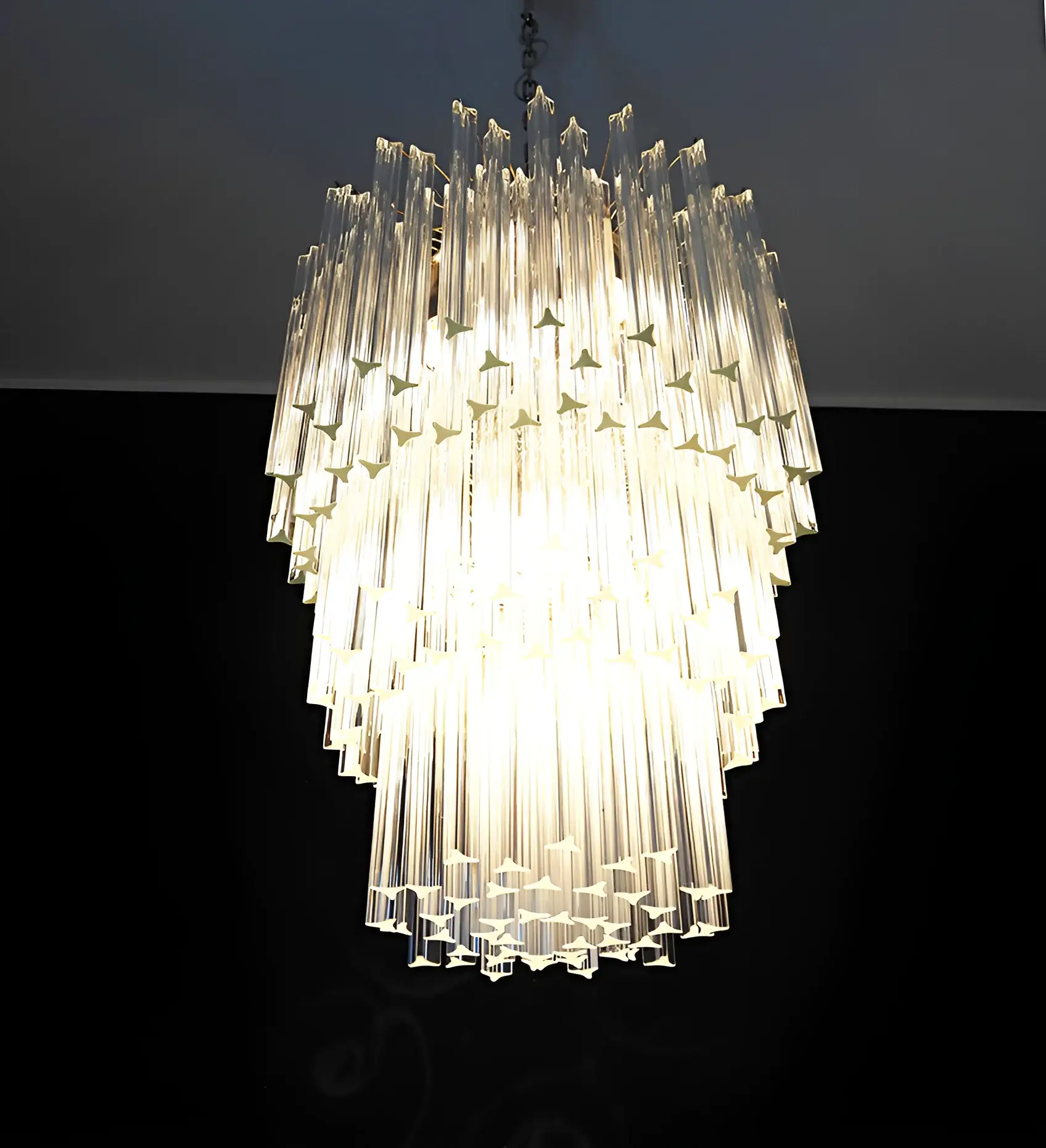 Fantastic Murano Prisms Transparent Chandelier - Image 17