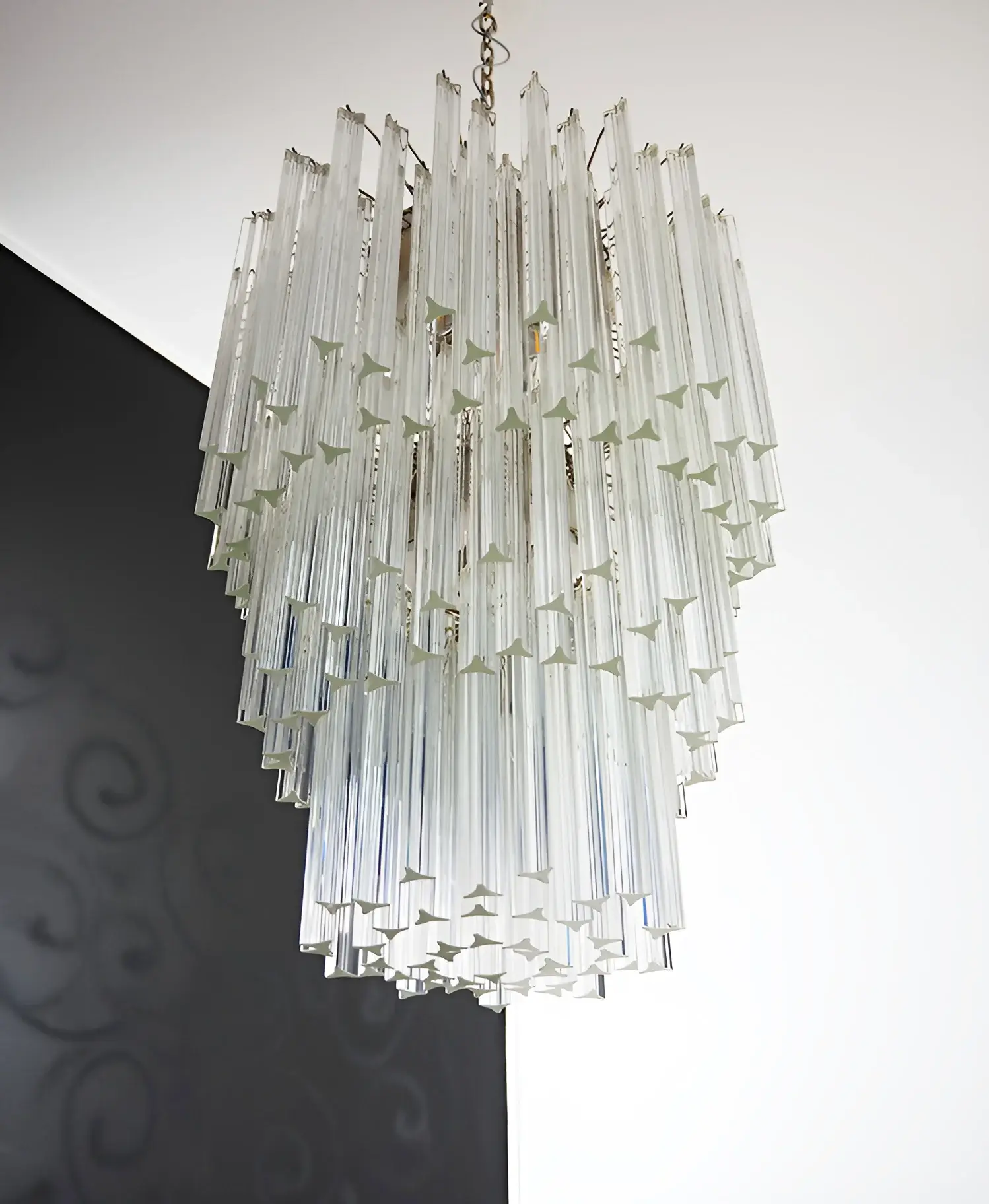 Fantastic Murano Prisms Transparent Chandelier - Image 19