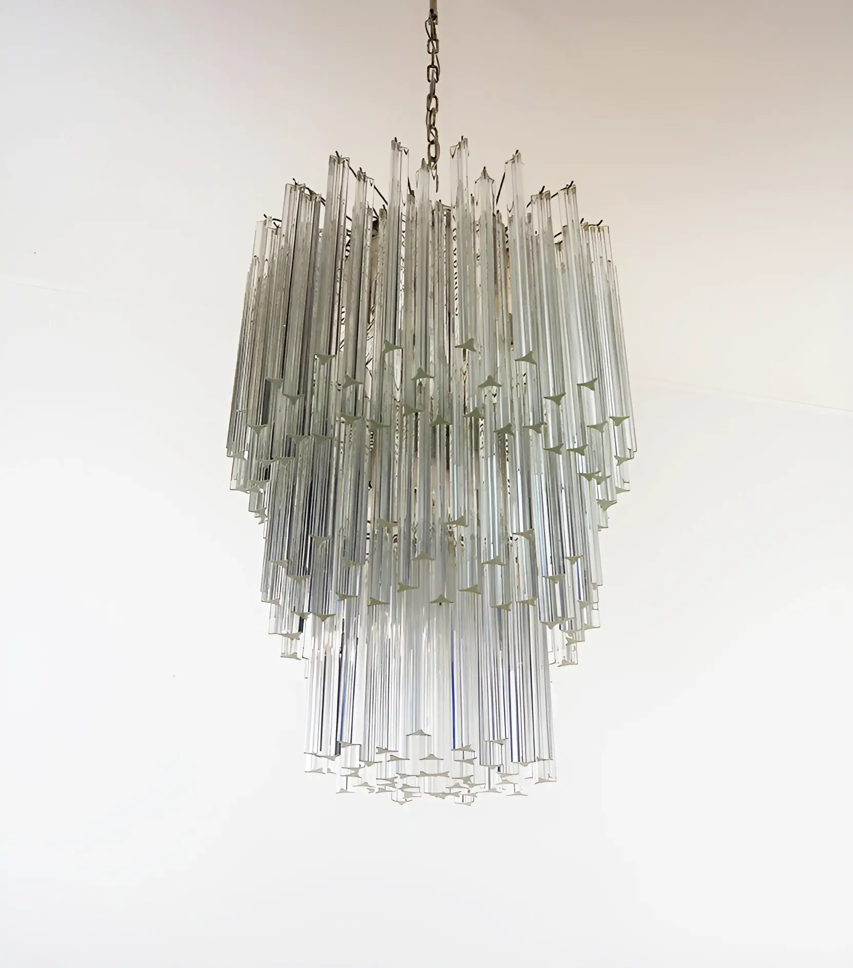 Fantastic Murano Prisms Transparent Chandelier - Image 20