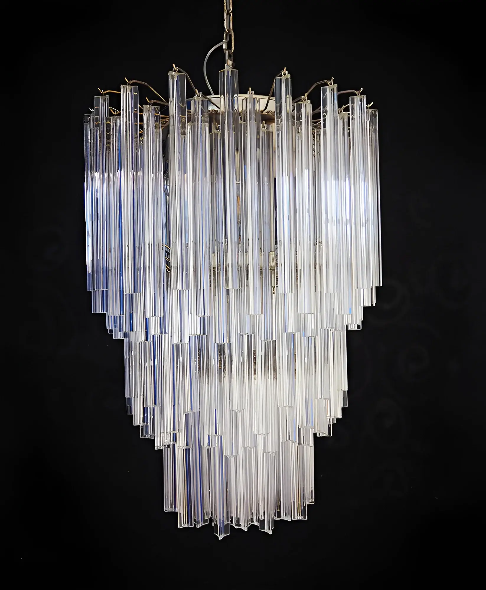 Fantastic Murano Prisms Transparent Chandelier - Image 24