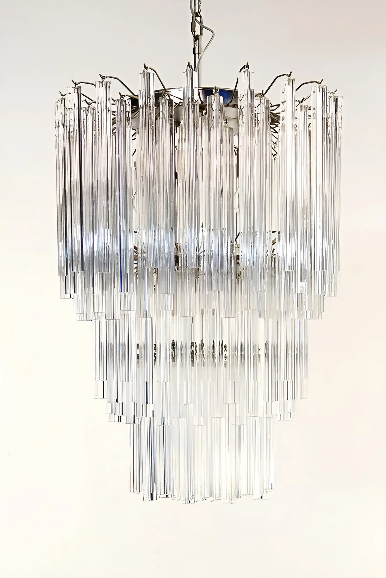 Fantastic Murano Prisms Transparent Chandelier - Image 25