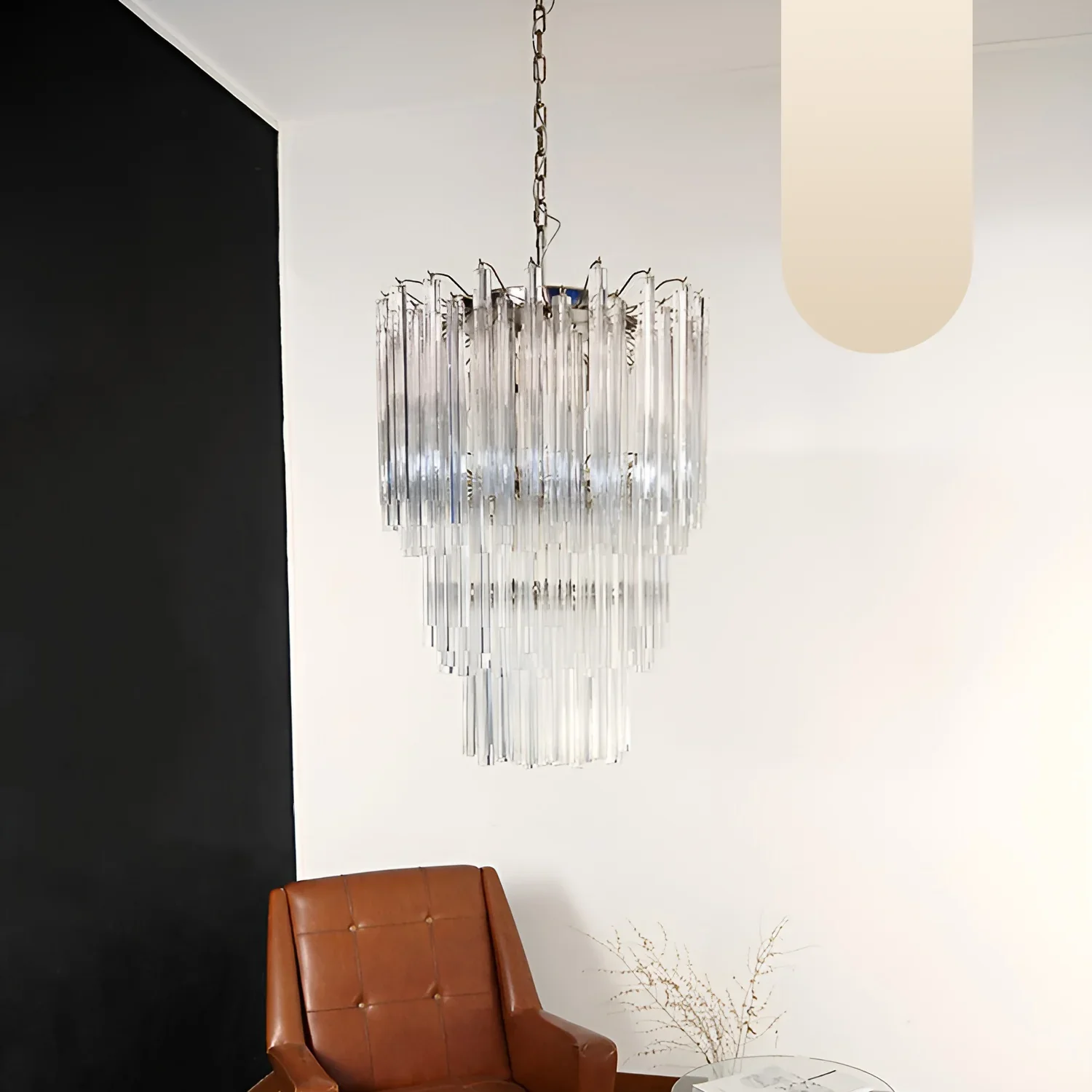Fantastic Murano Prisms Transparent Chandelier - Image 26
