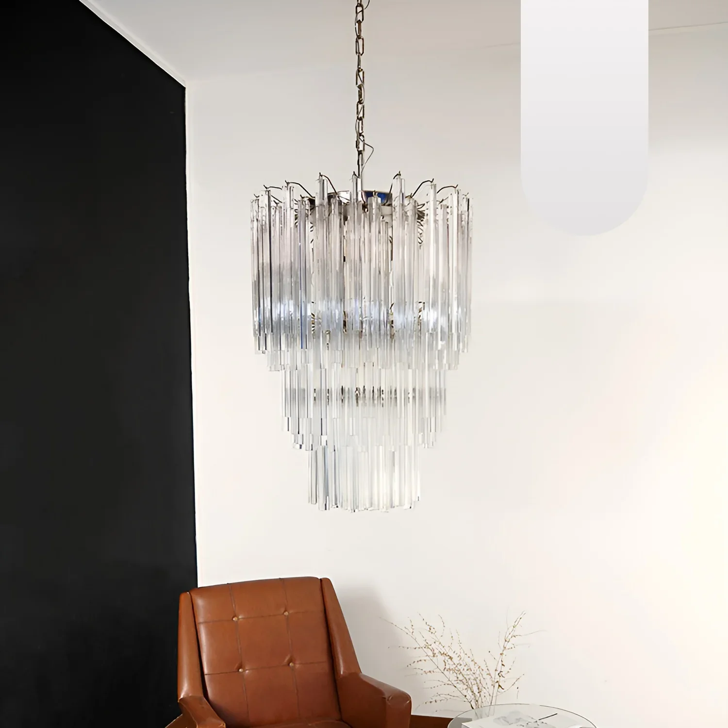 Fantastic Murano Prisms Transparent Chandelier - Image 27