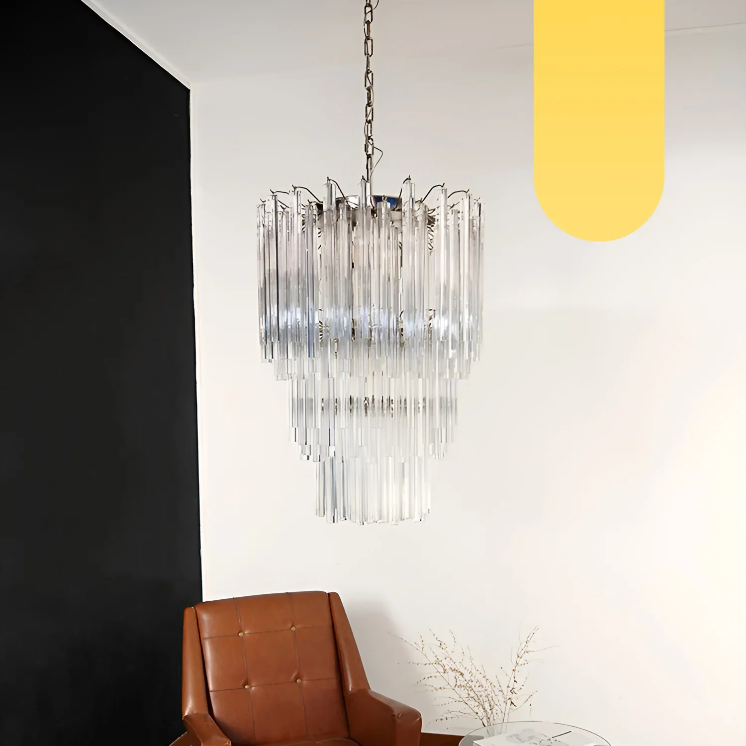 Fantastic Murano Prisms Transparent Chandelier - Image 28