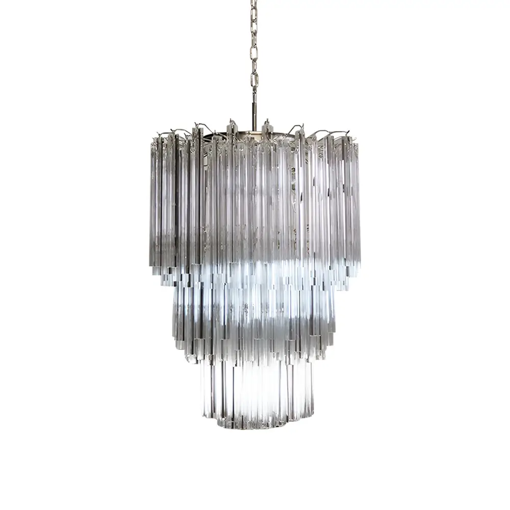Fantastic Murano Prisms Transparent Chandelier - Image 29