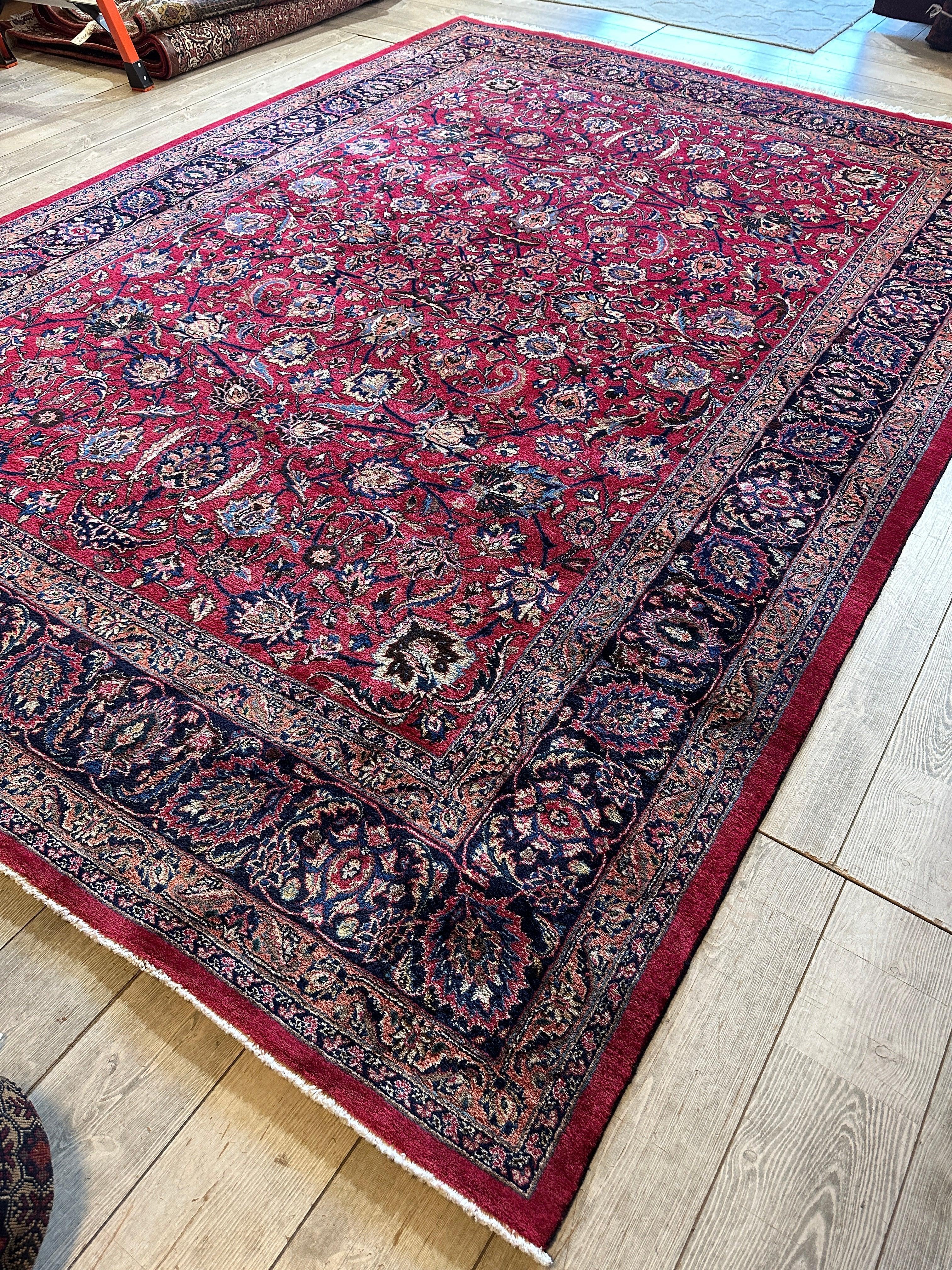Fine Allover Persian Mashhad Rug 8’2”x11’6” - Image 4