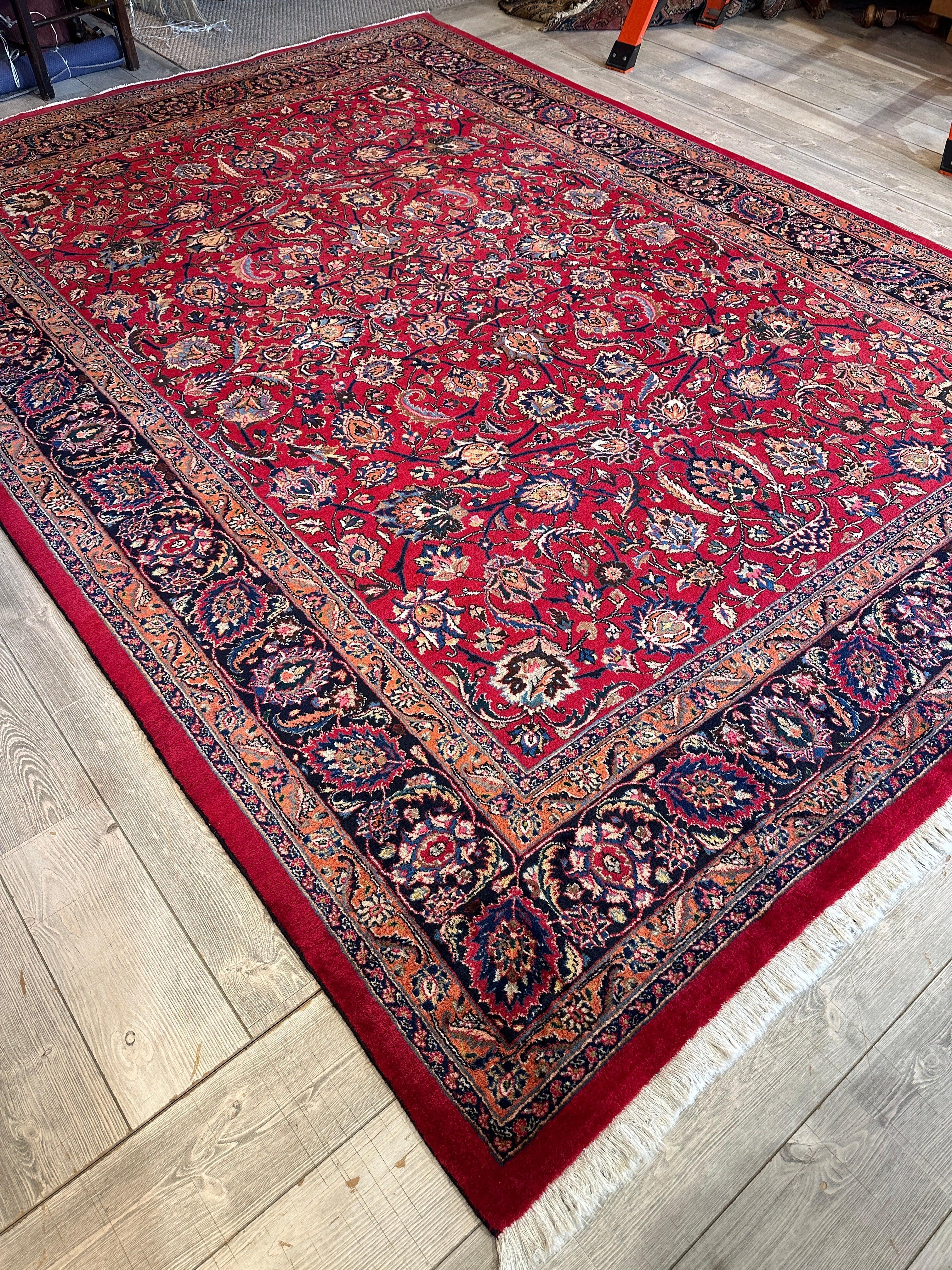 Fine Allover Persian Mashhad Rug 8’2”x11’6” - Image 5