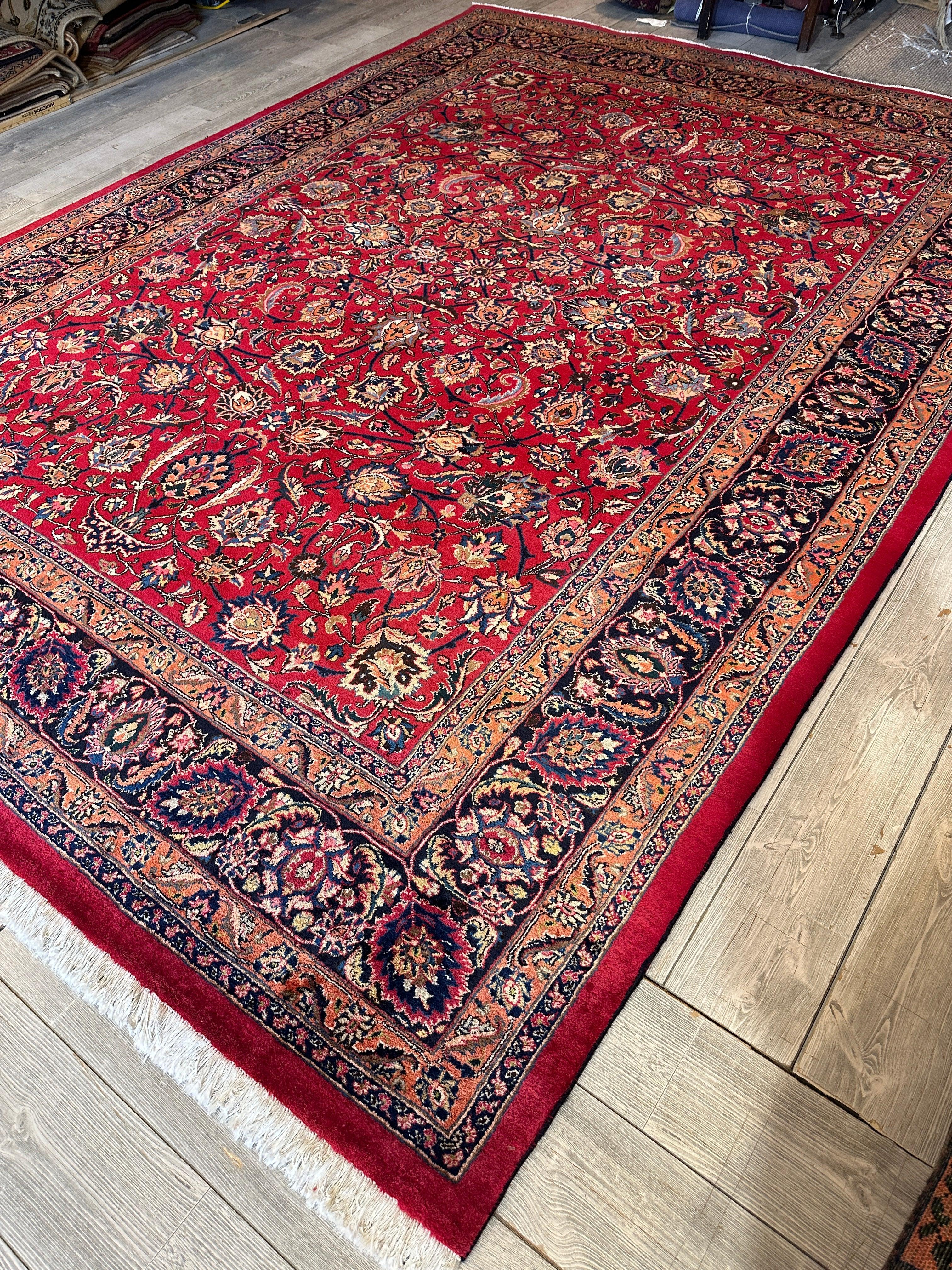 Fine Allover Persian Mashhad Rug 8’2”x11’6” - Image 6