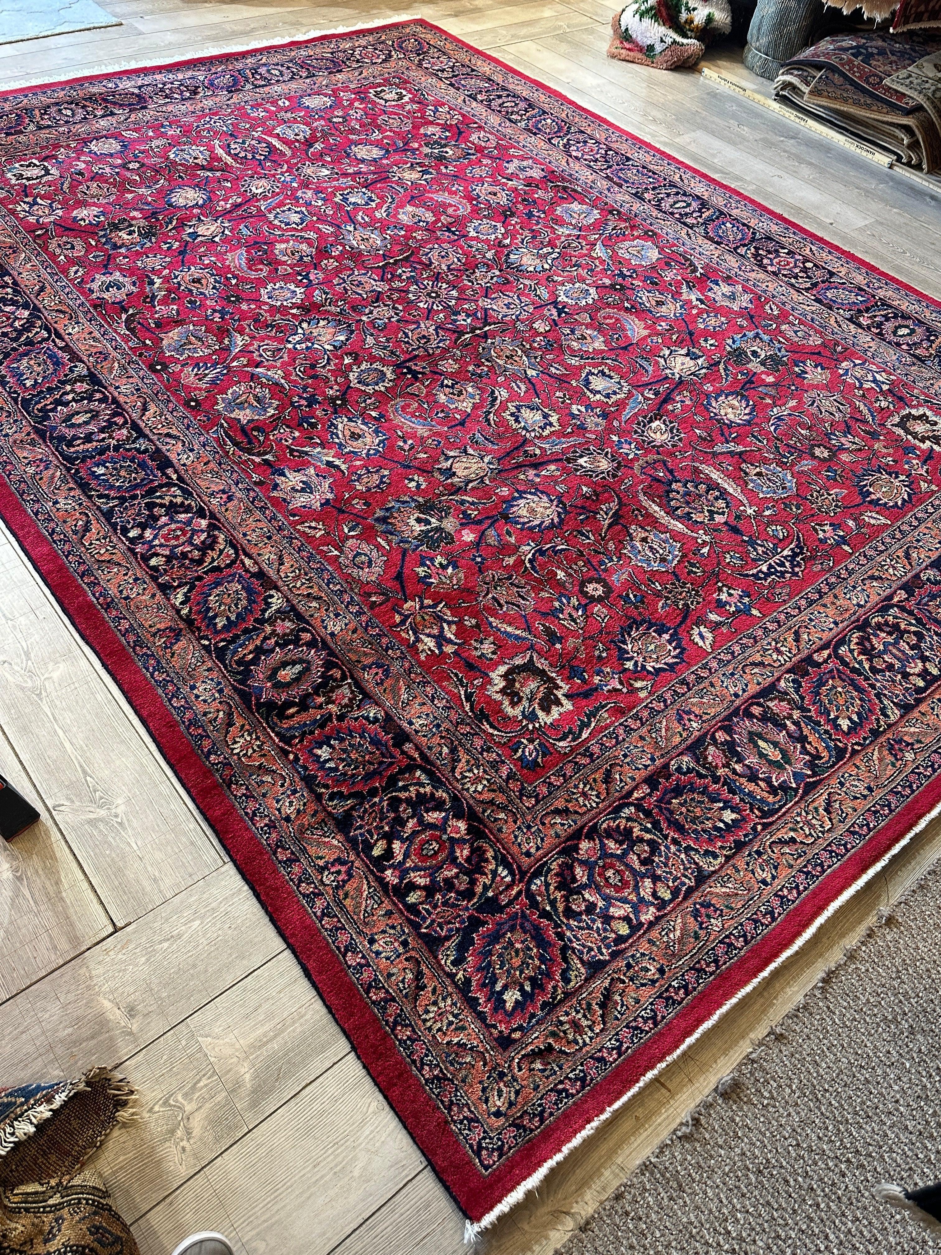 Fine Allover Persian Mashhad Rug 8’2”x11’6” - Image 7