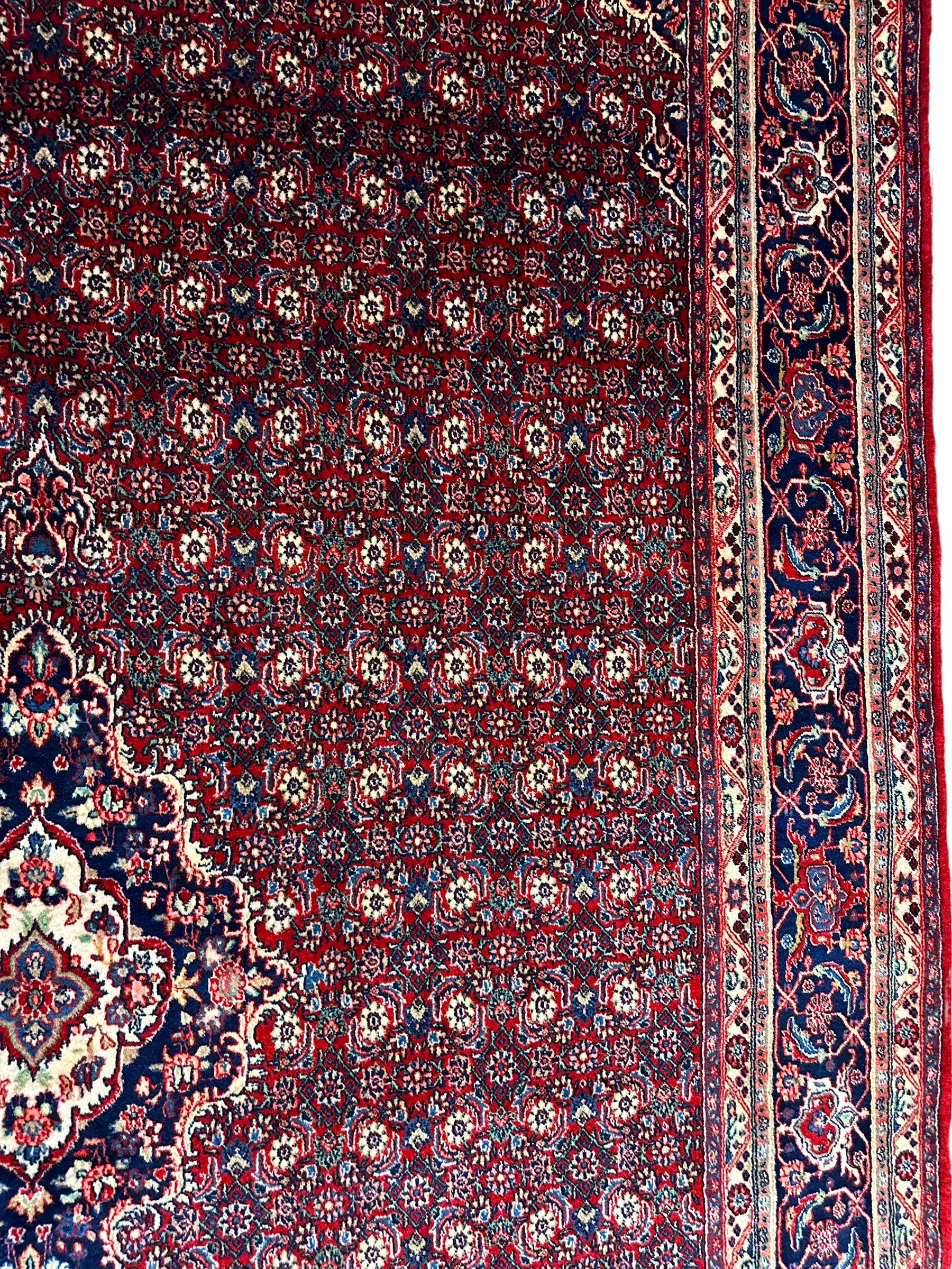 Fine Vintage Persian Mood Rug 8’7” x 14’1” - Image 11