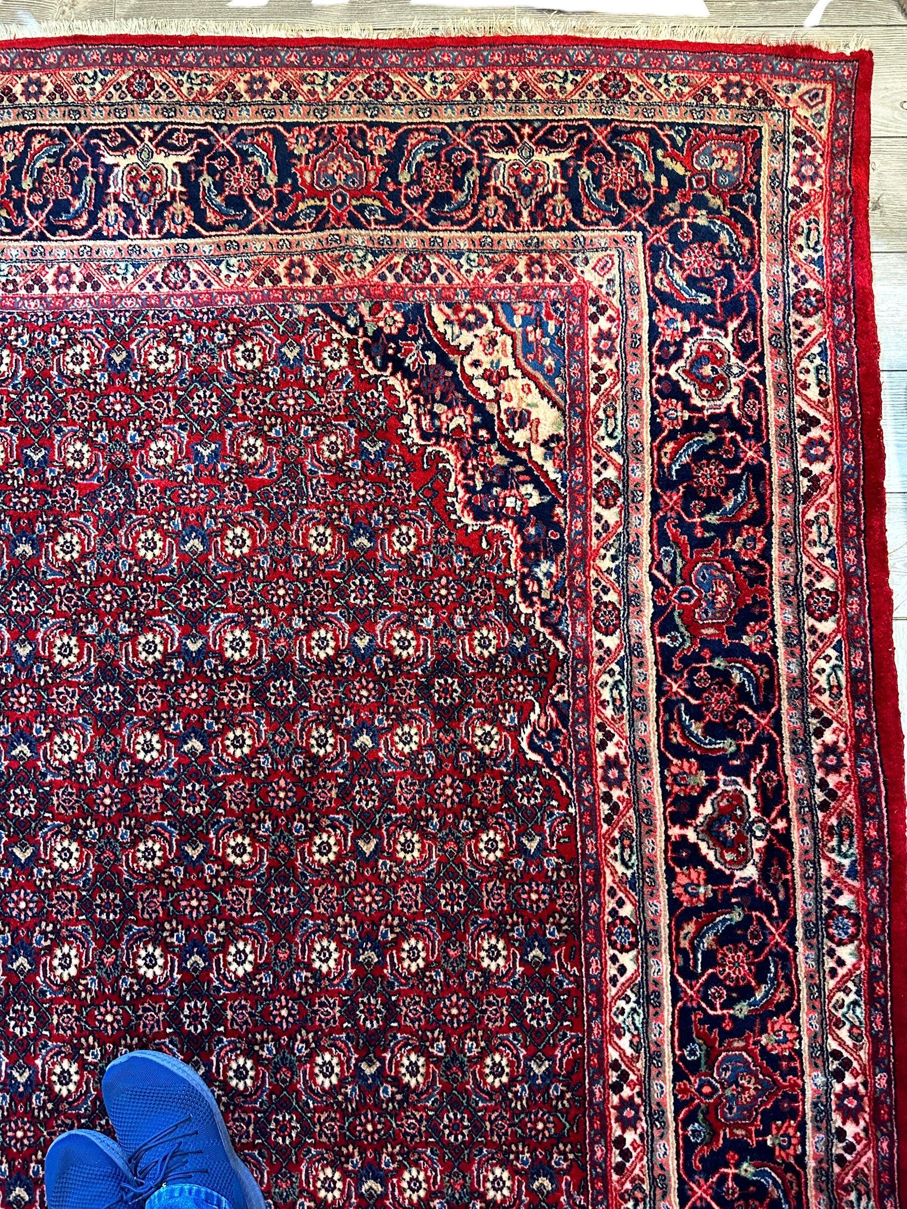 Fine Vintage Persian Mood Rug 8’7” x 14’1” - Image 7