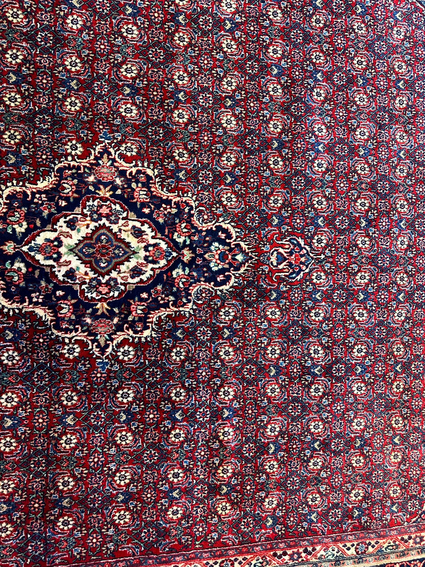 Fine Vintage Persian Mood Rug 8’7” x 14’1” - Image 9