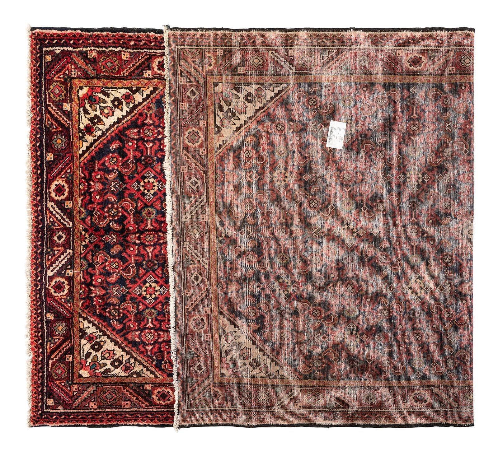Fine Vintage Zagheh Persian Area Rug 10'4'' x 5'5'' - Image 2