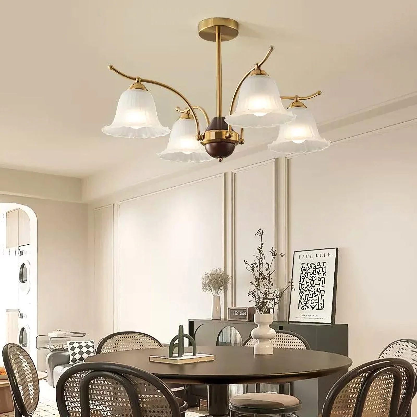Flora Brass Chandelier - Image 4