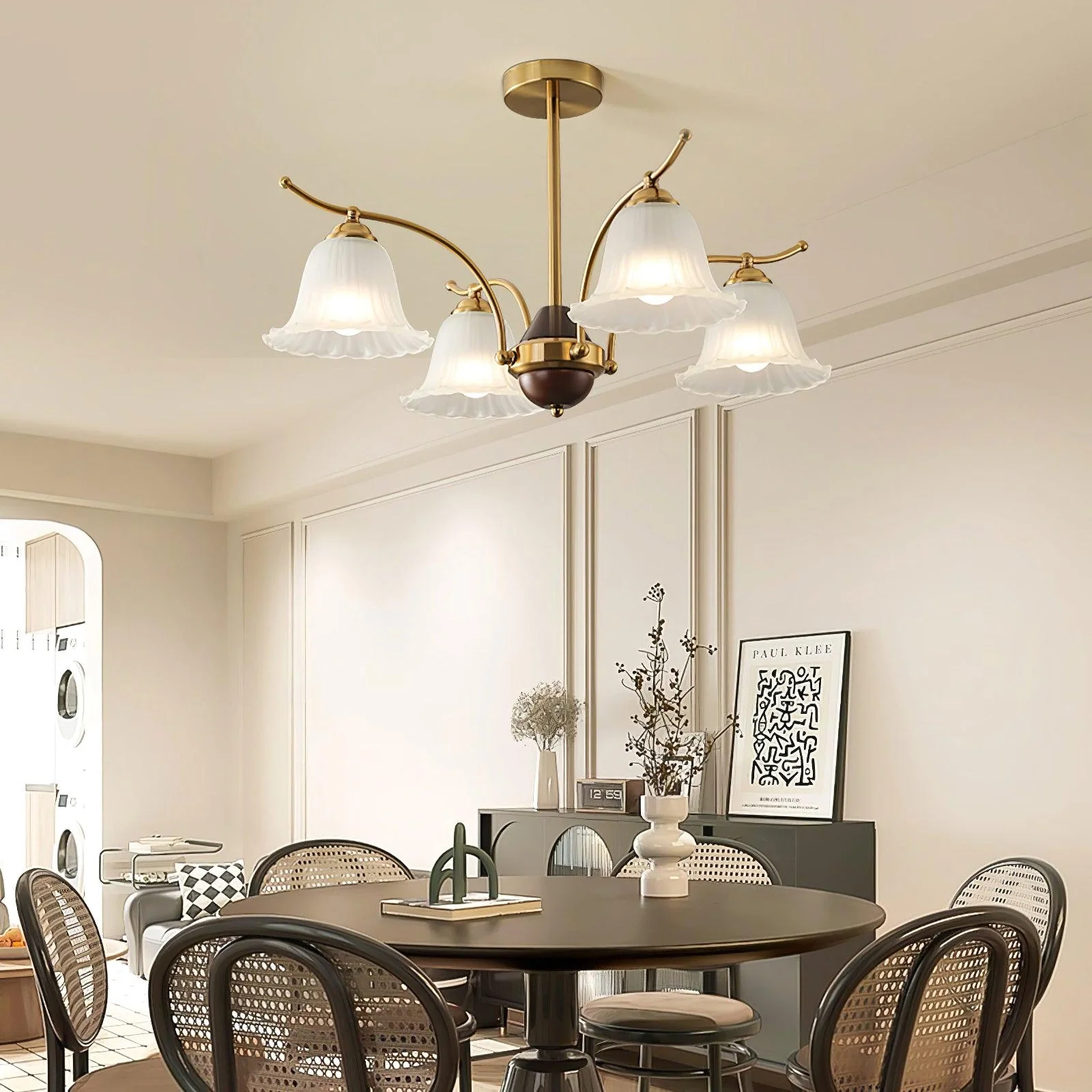 Flora Brass Chandelier - Image 6