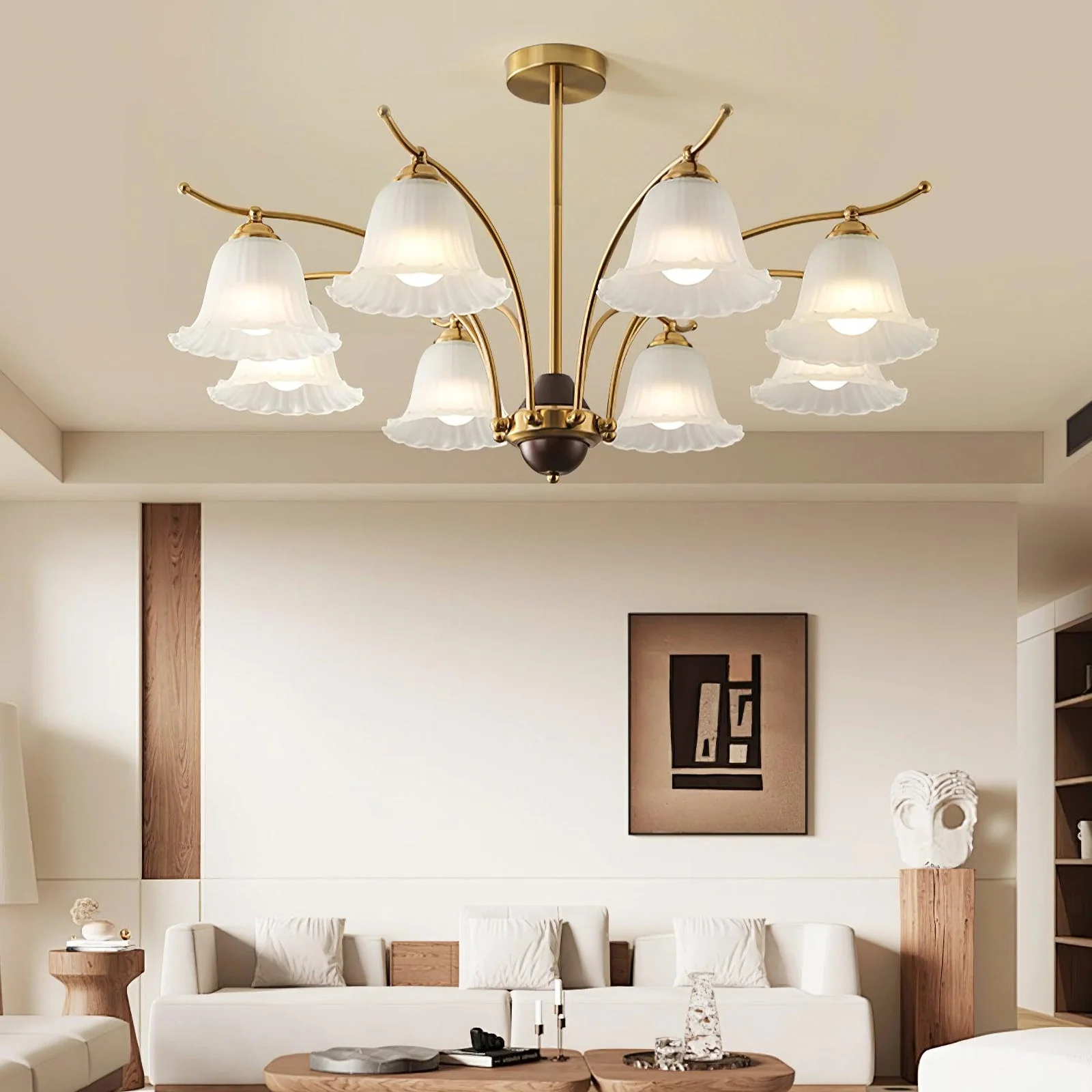 Flora Brass Chandelier - Image 7