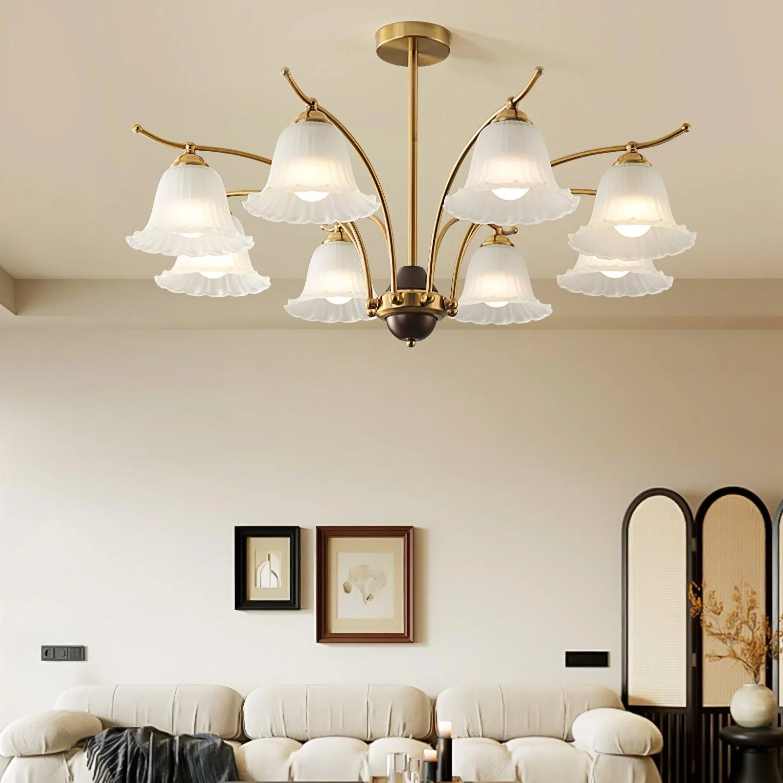 Flora Brass Chandelier - Image 8