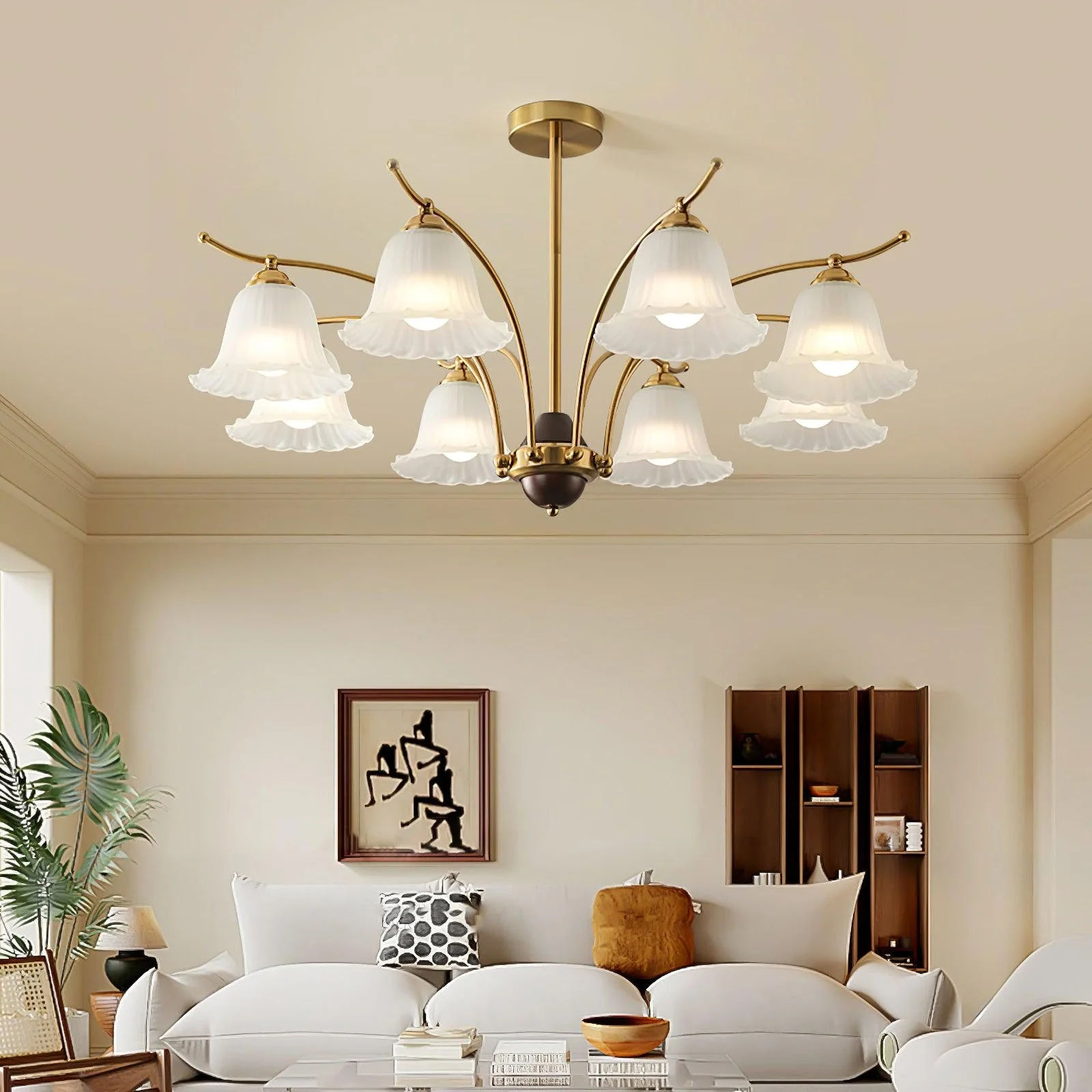 Flora Brass Chandelier - Image 9