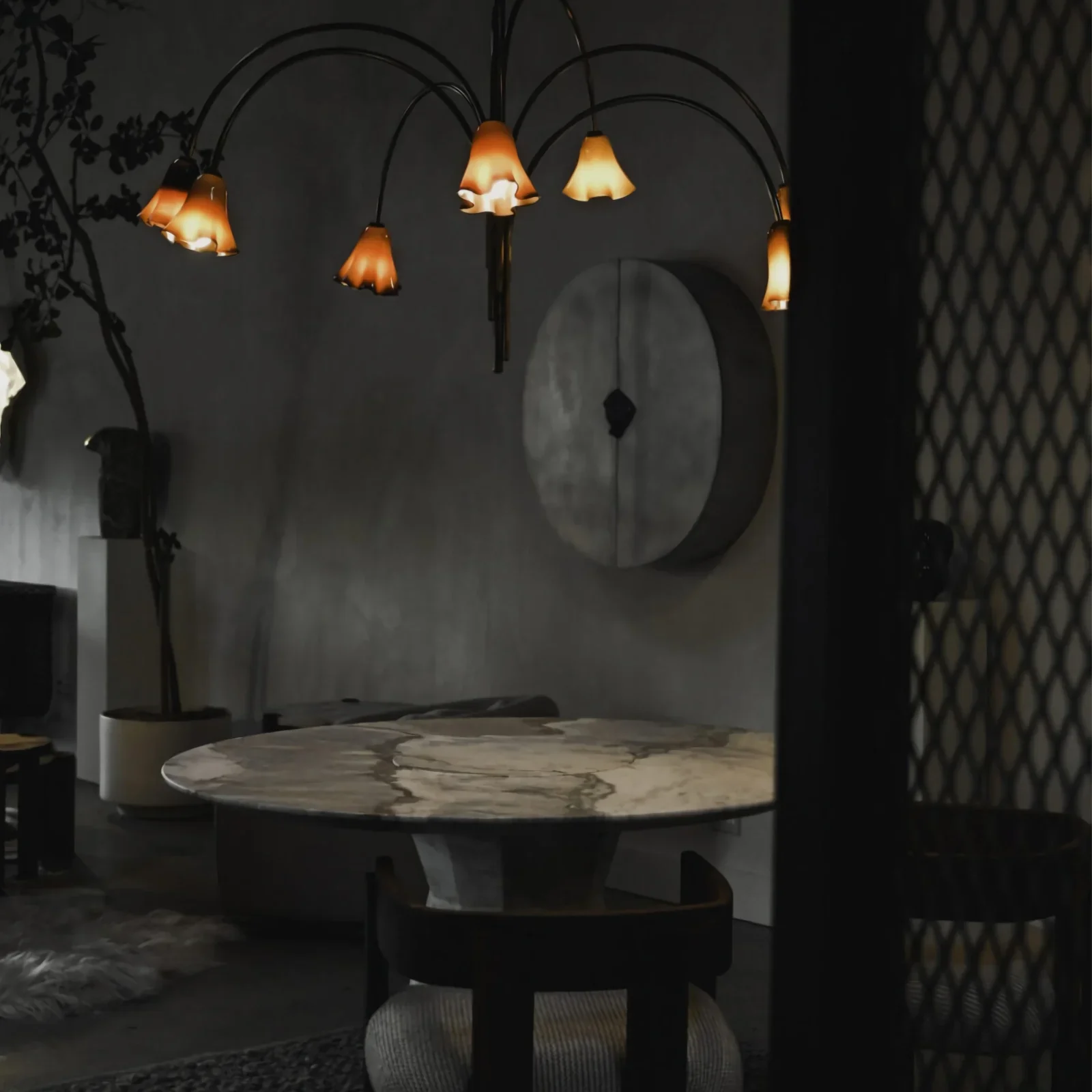 Flora Medieval Glass Chandelier - Image 9