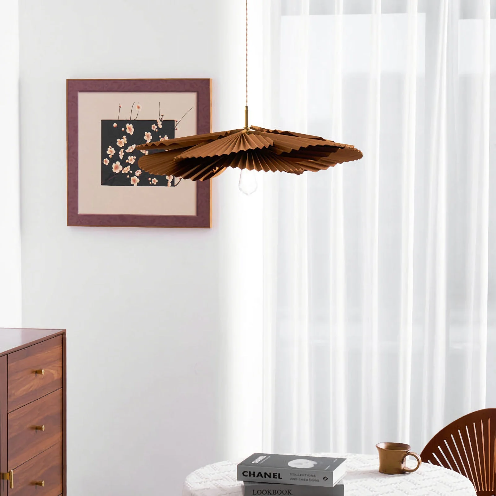 Folding Lotus Pendant Lamp - Image 3