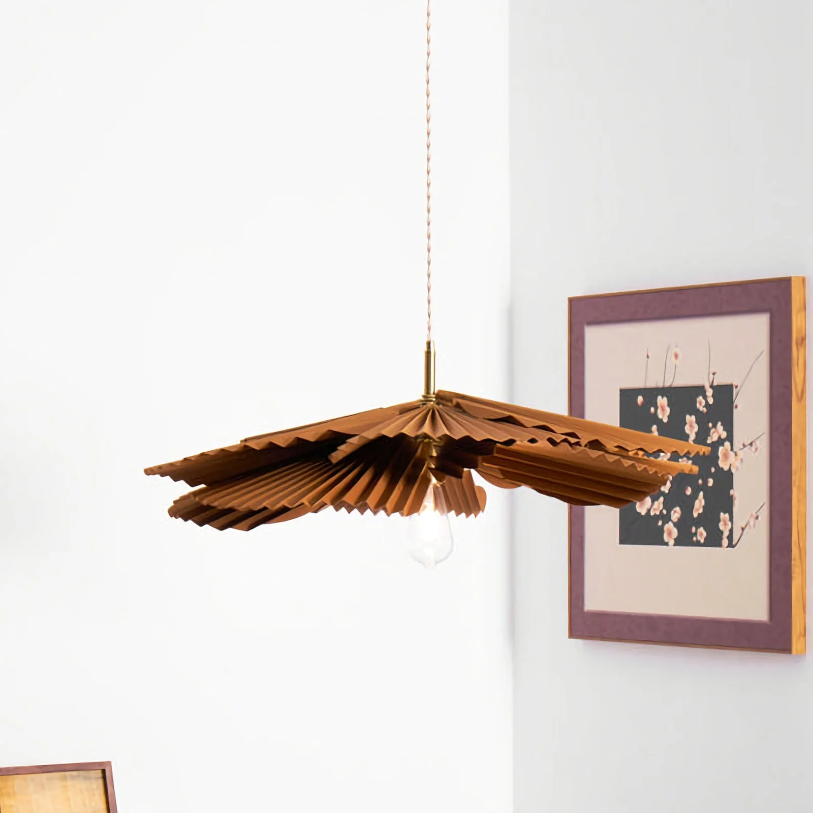 Folding Lotus Pendant Lamp - Image 5