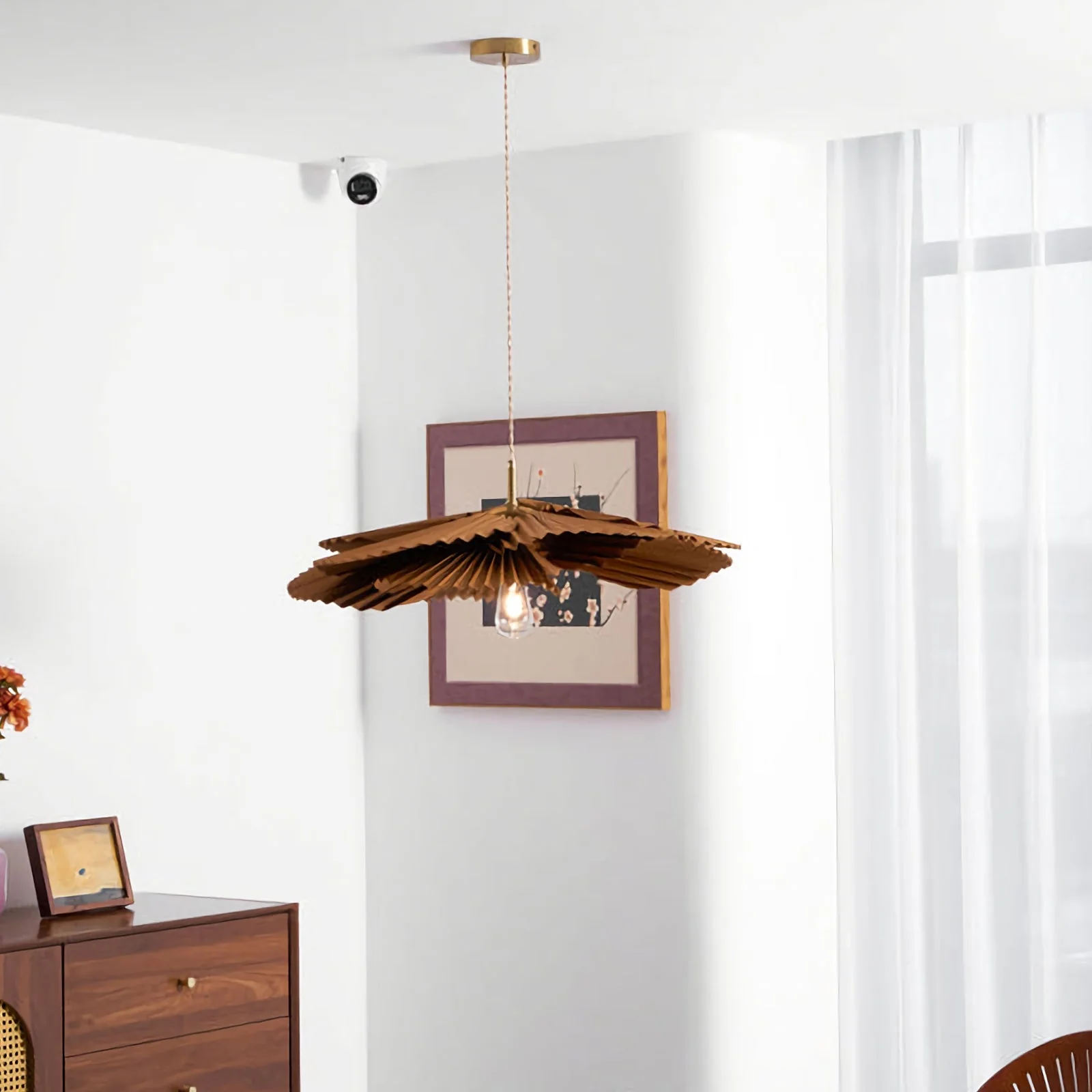 Folding Lotus Pendant Lamp - Image 6
