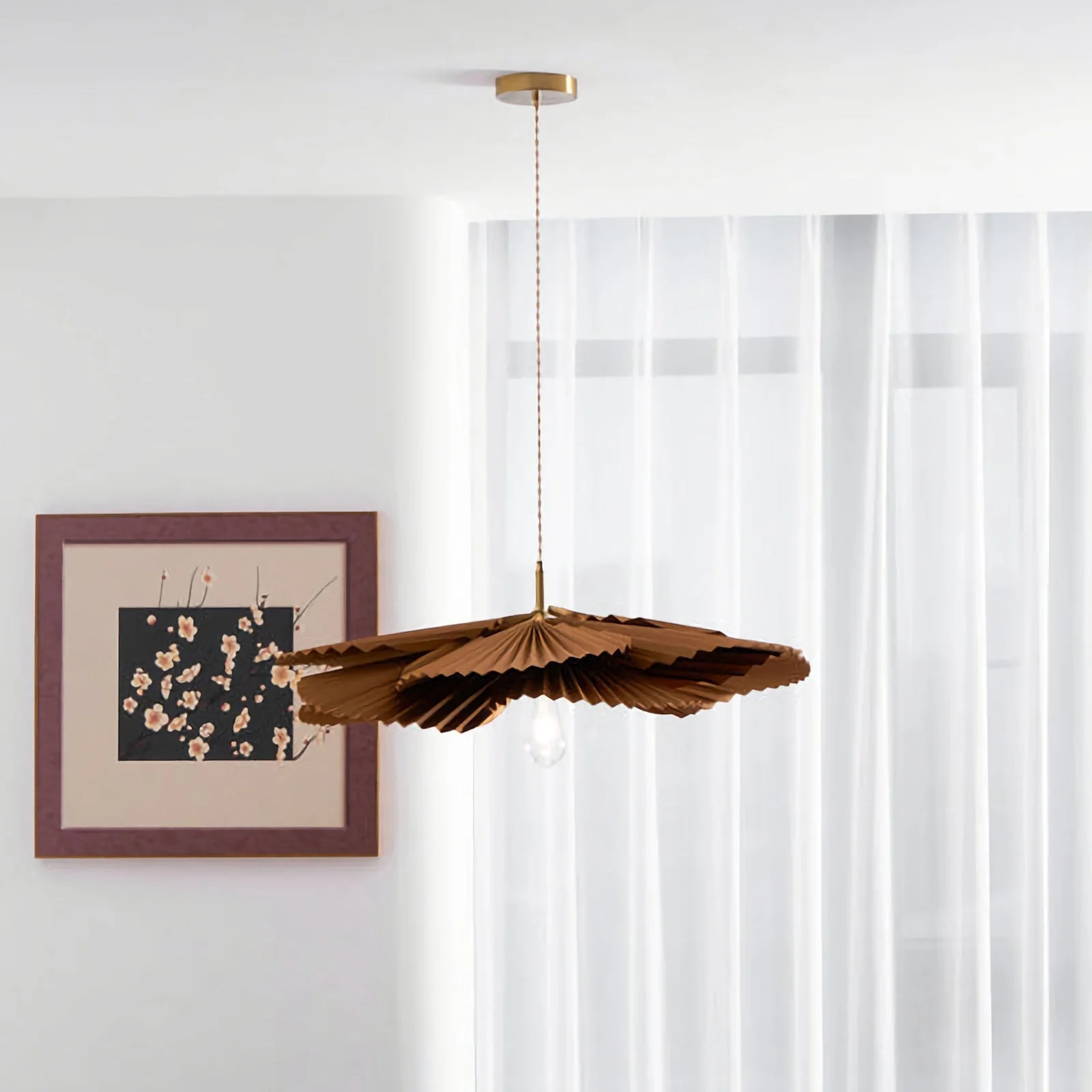 Folding Lotus Pendant Lamp - Image 7