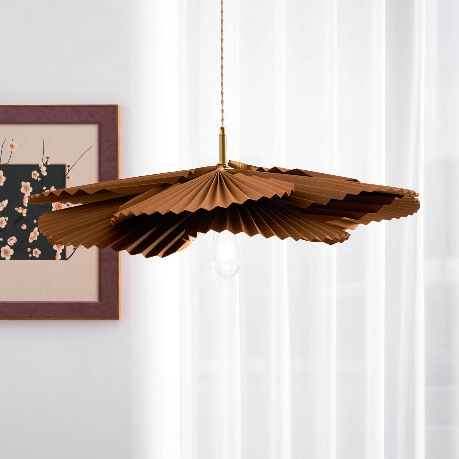 Folding Lotus Pendant Lamp - Image 8