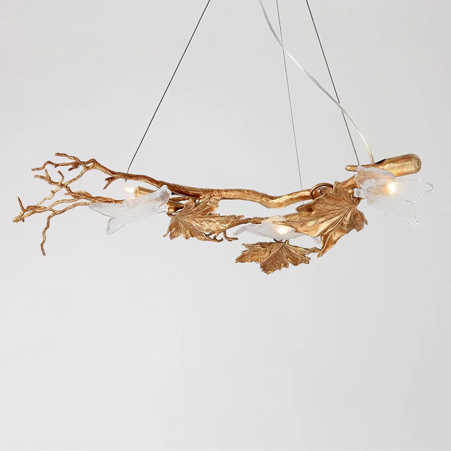 Folio Branch Brass Chandelier - Image 15