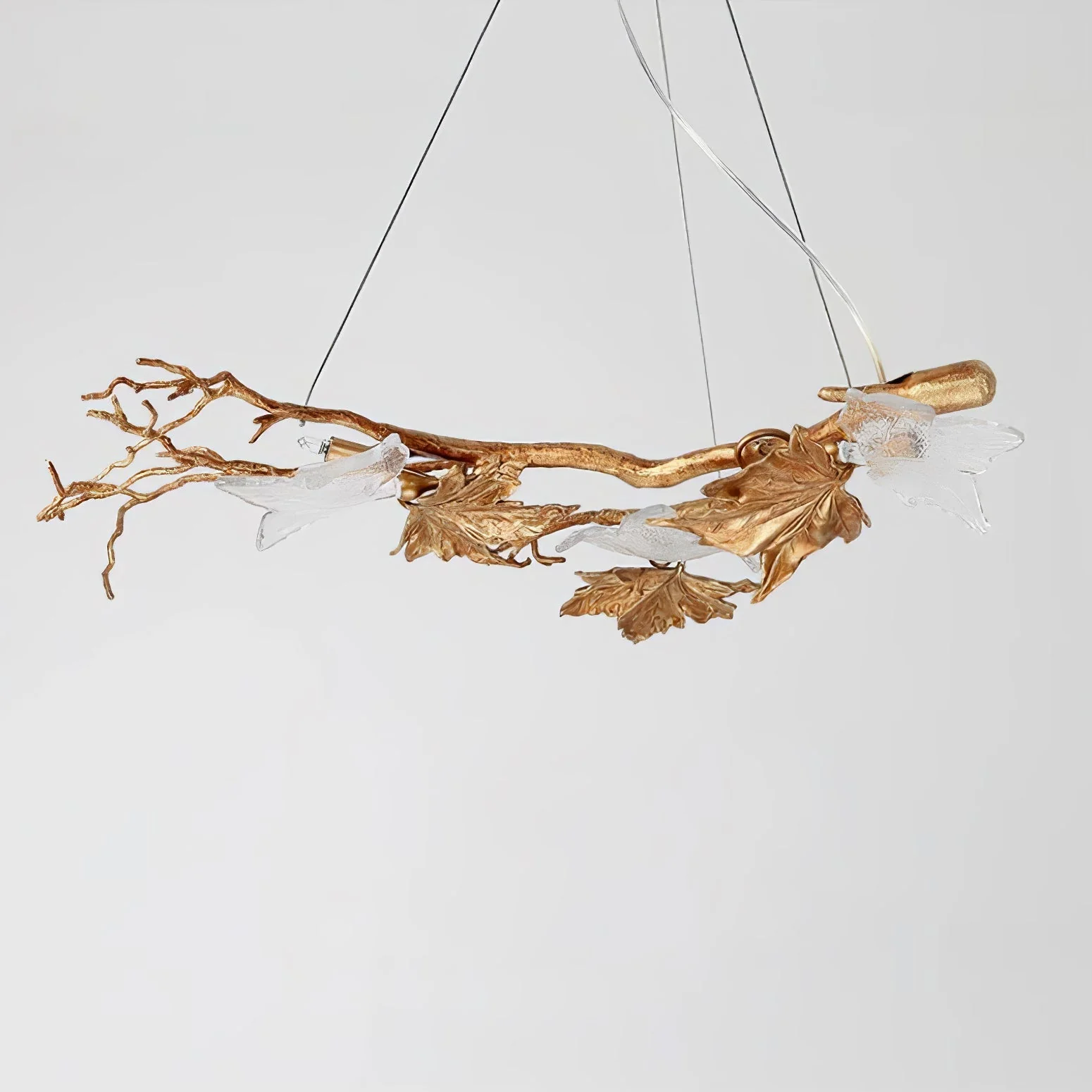 Folio Branch Brass Chandelier - Image 16