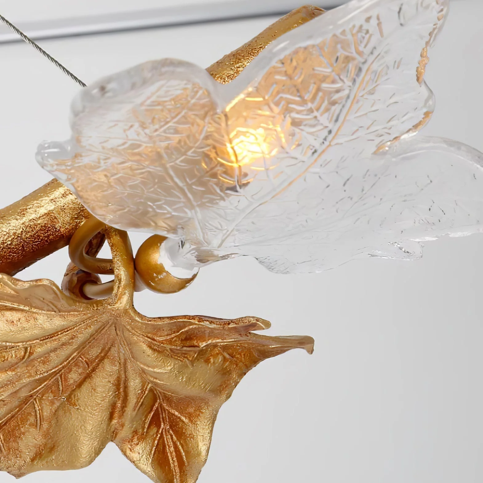 Folio Branch Brass Chandelier - Image 23