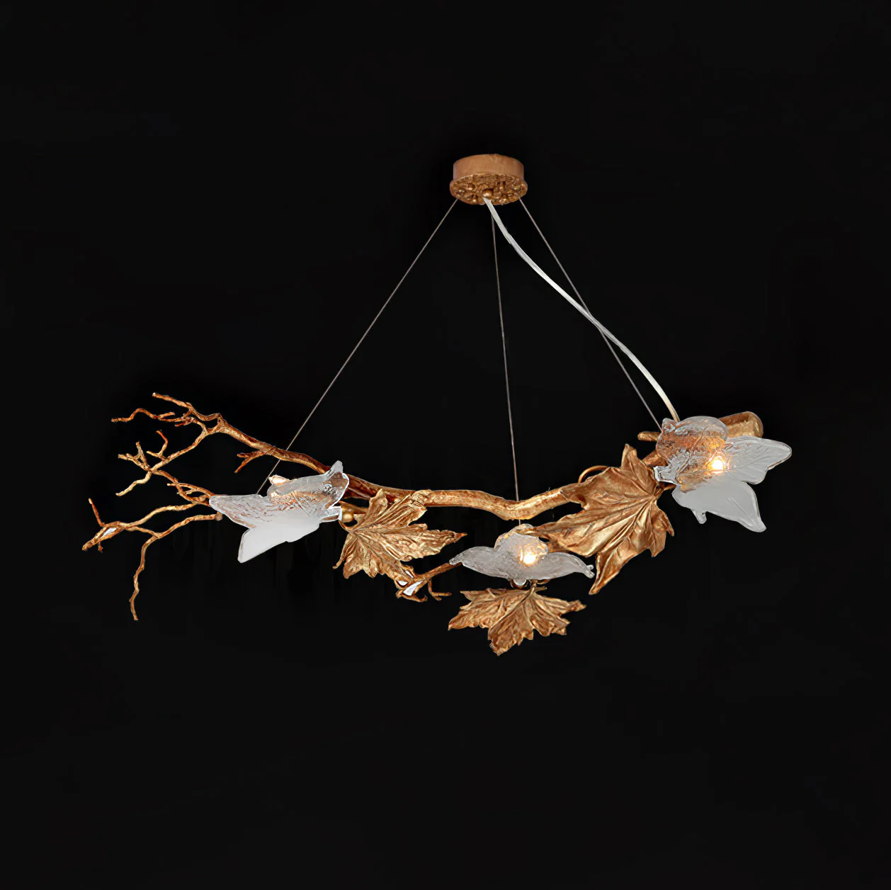 Folio Branch Brass Chandelier - Image 24